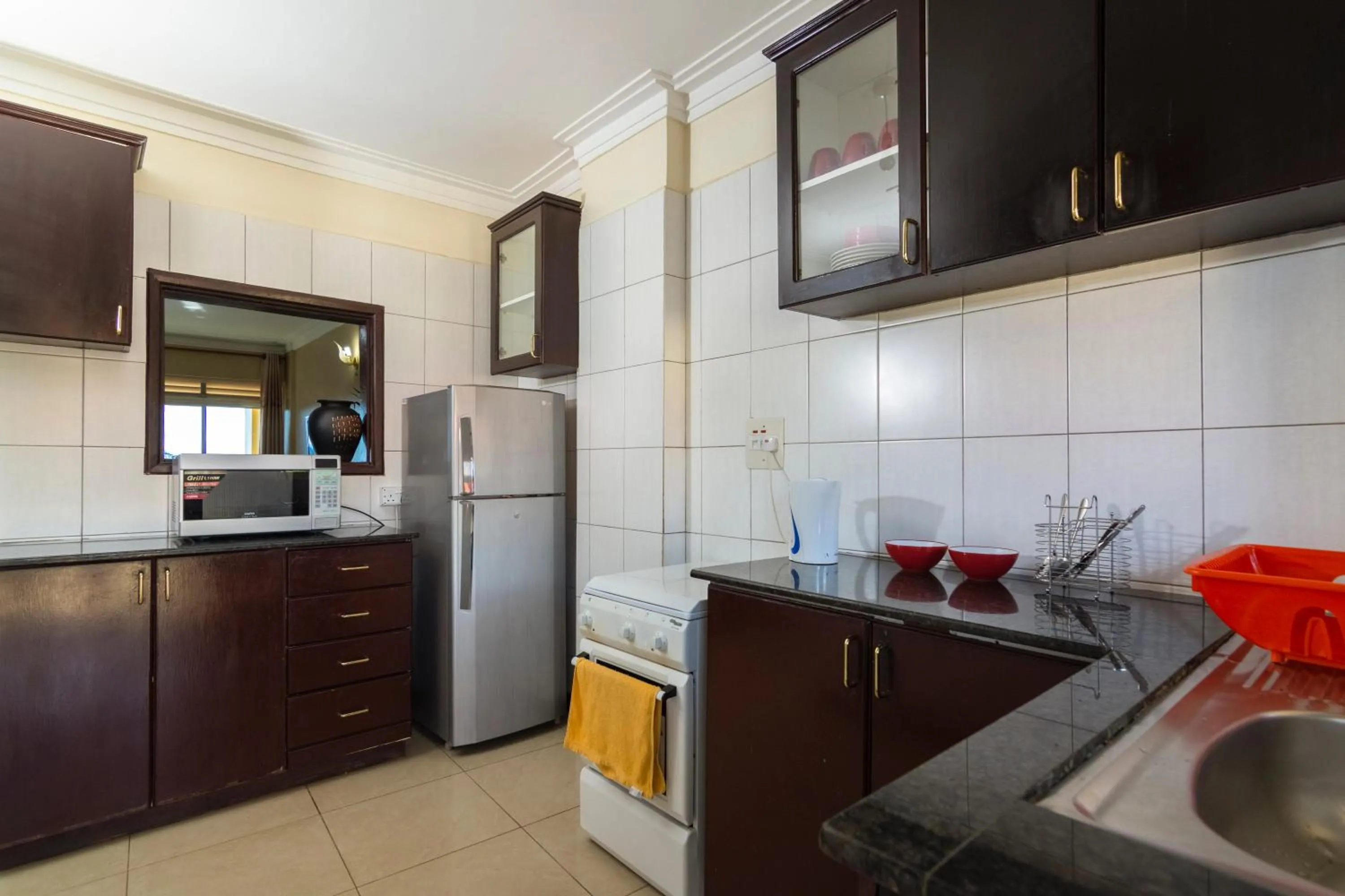 Kitchen or kitchenette in Karibu BB Suites