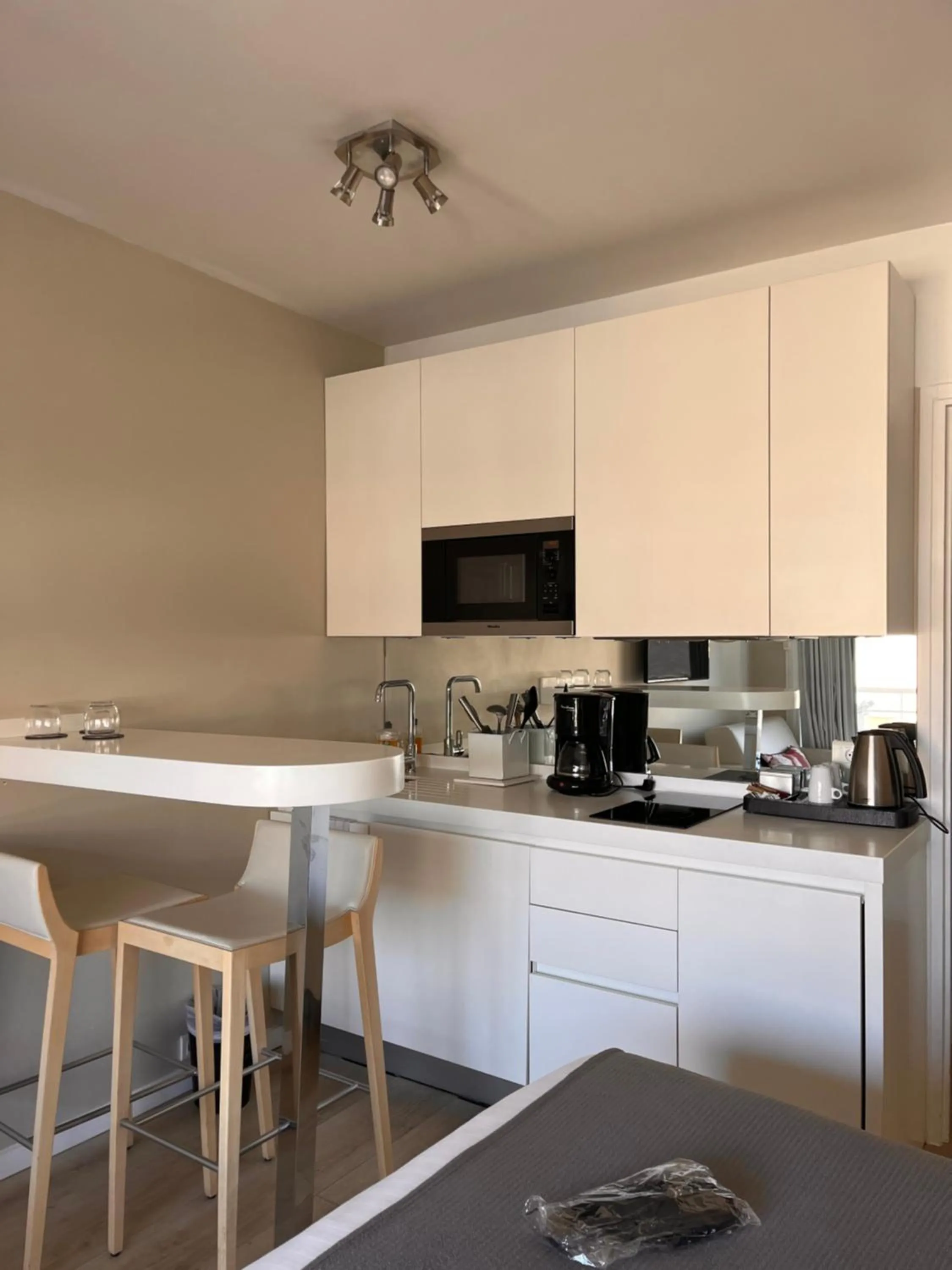 Kitchen or kitchenette in Hôtel de Provence