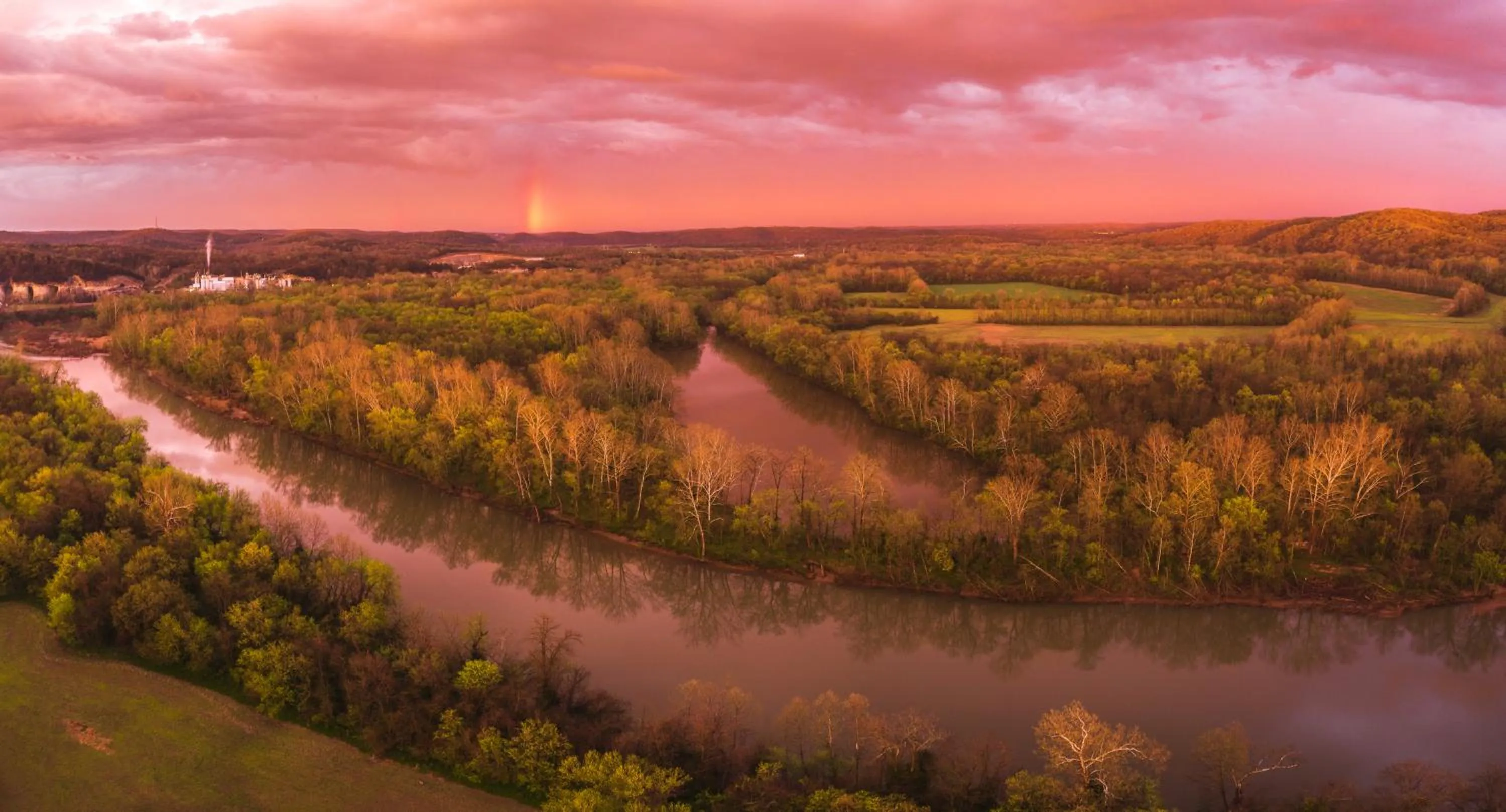 Natural landscape in Meramec River Resort