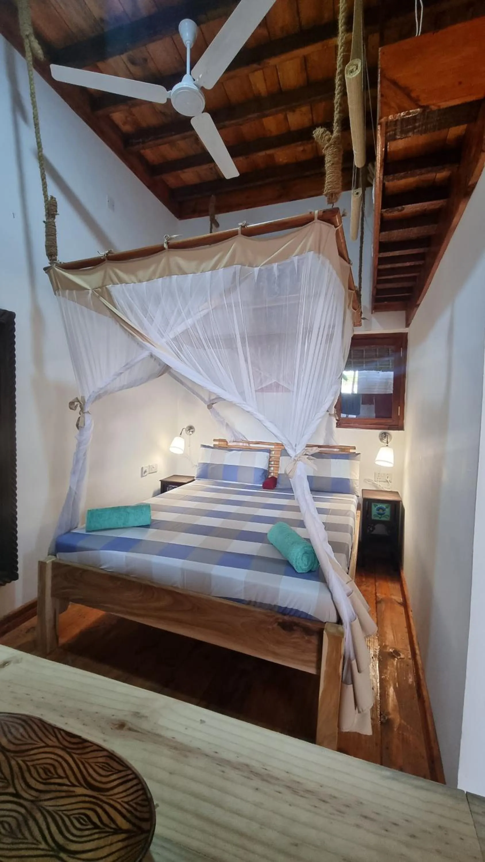 Balcony/Terrace, Bed in Salama & Mbuyuni Bungalows