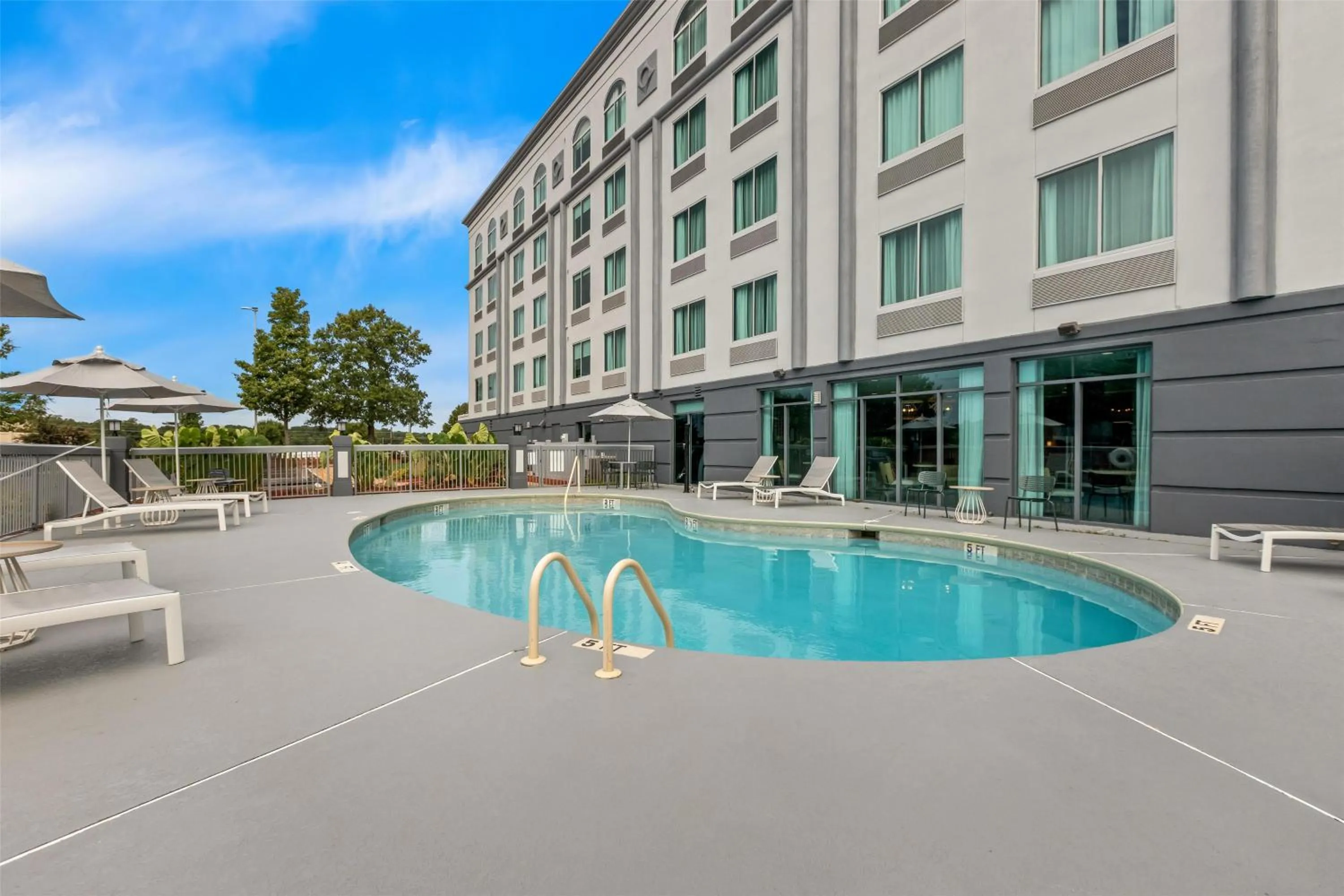Pool view in Spark by Hilton Rock Hill