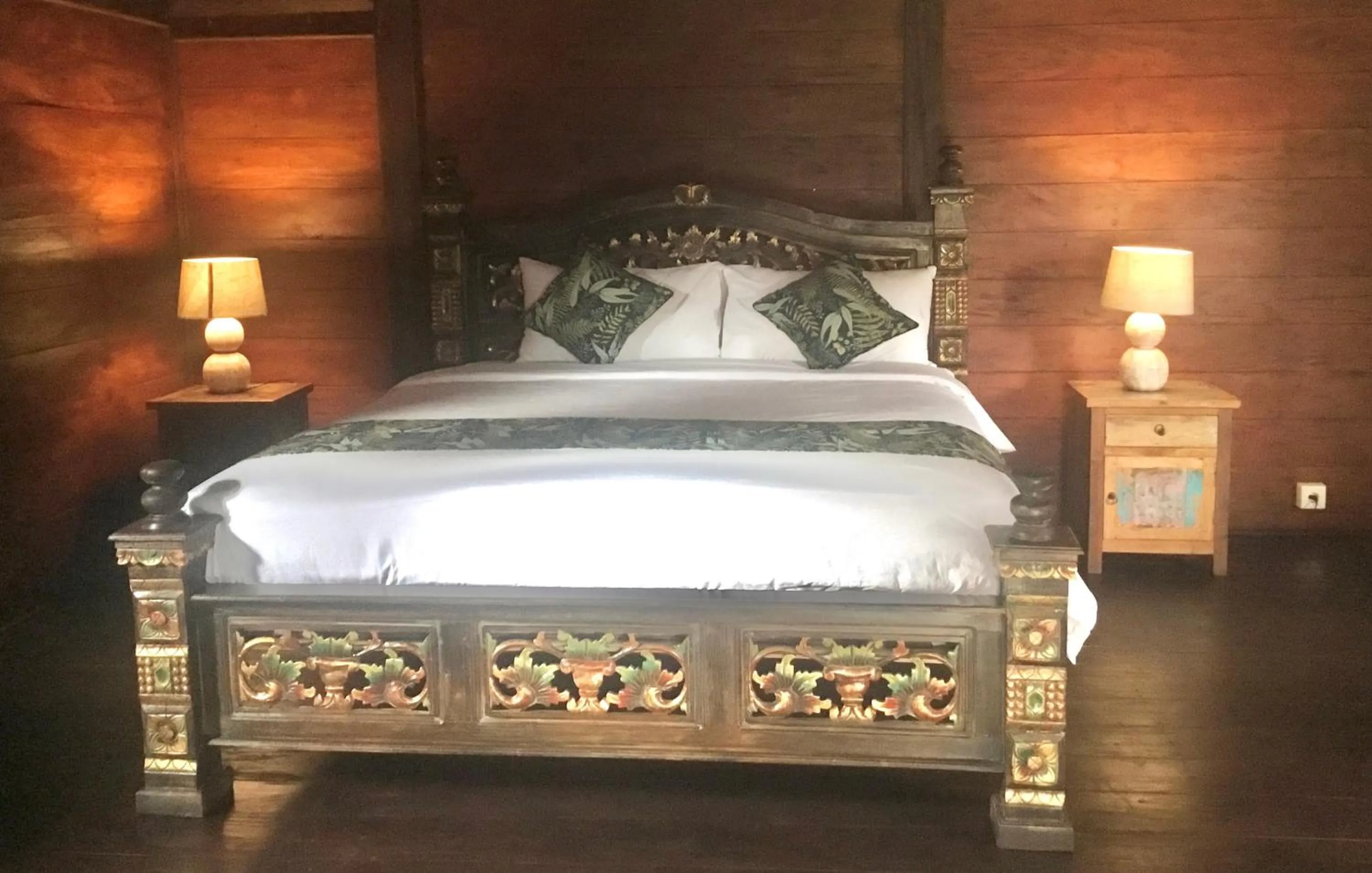 Bed in Alas Arum Ecolodge