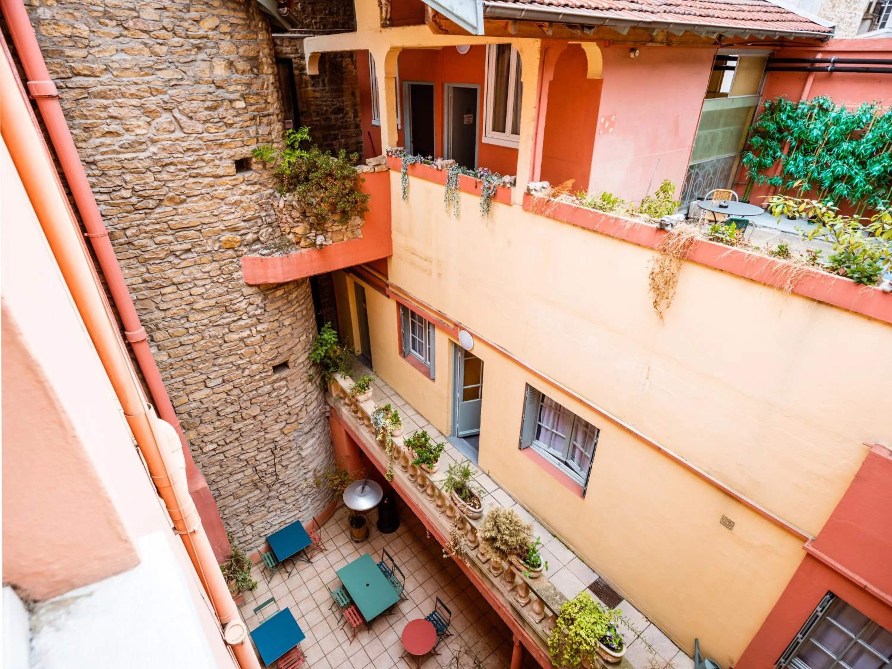 Bird's eye view in Au Patio Morand