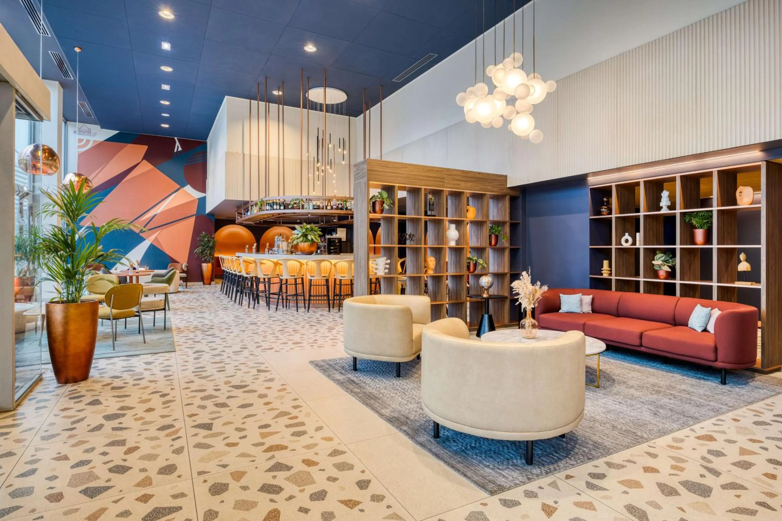 Lobby or reception in Hilton Lille