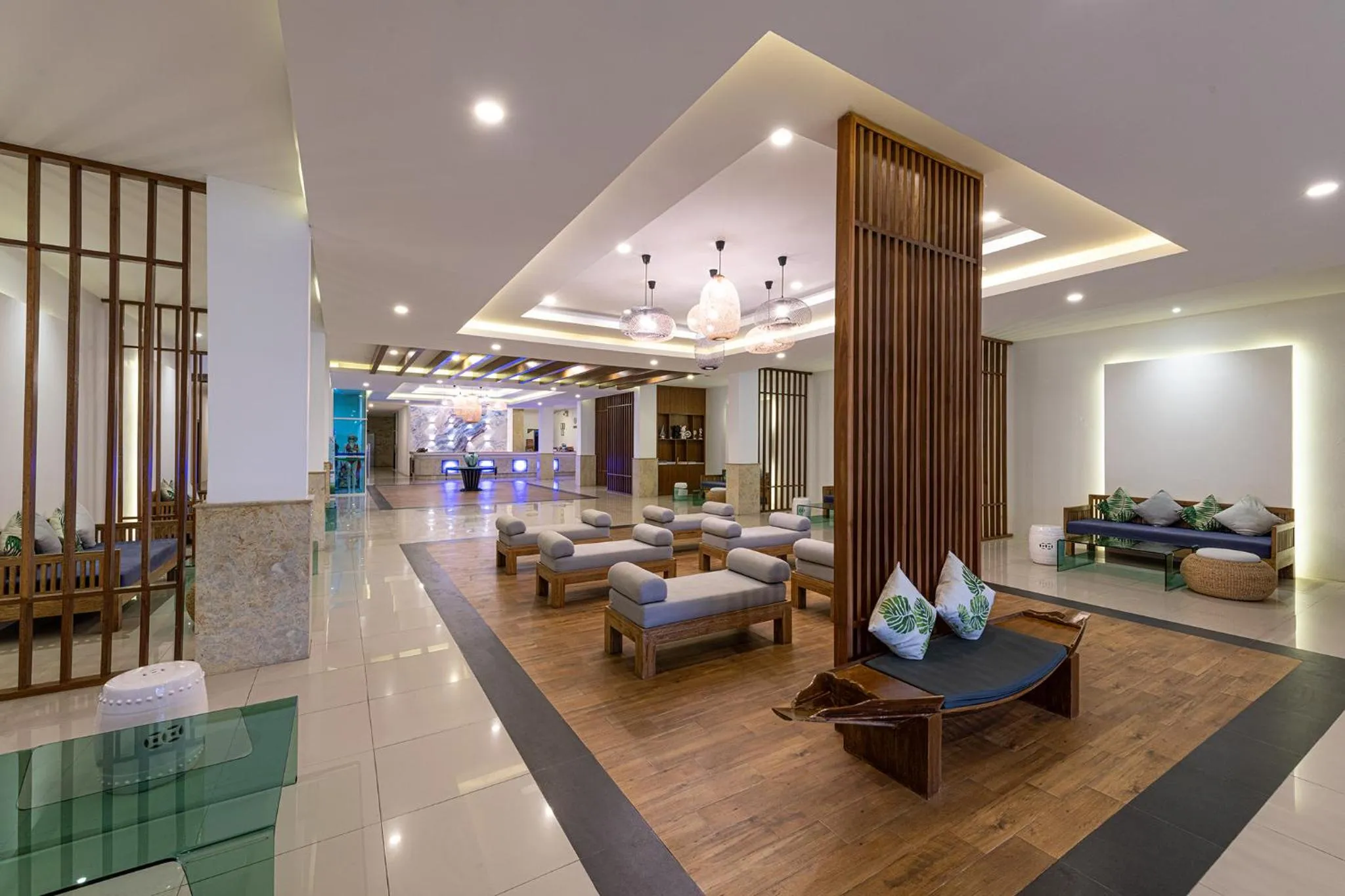 Seating area in Blue Beach Grand Resort And Spa