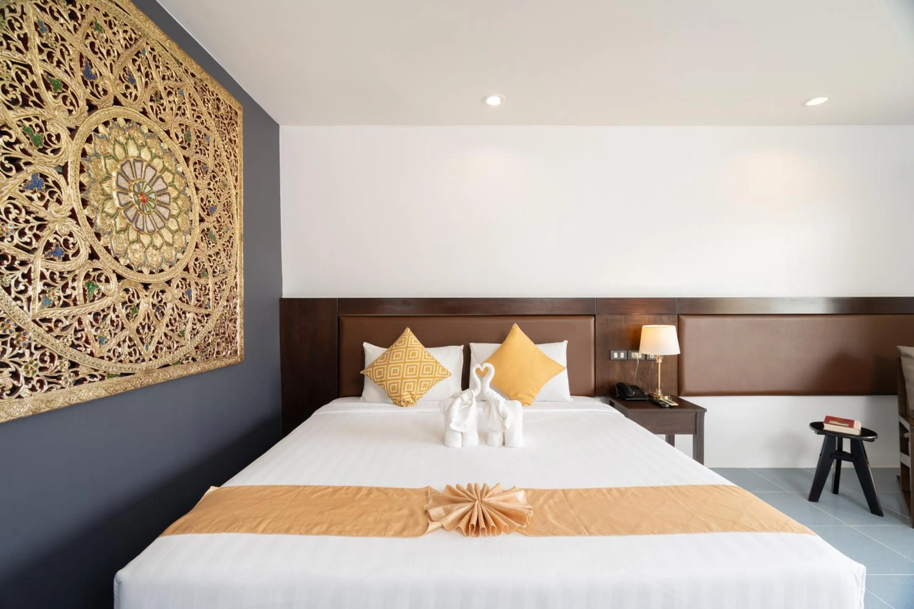 Bed in Blue Beach Grand Resort And Spa