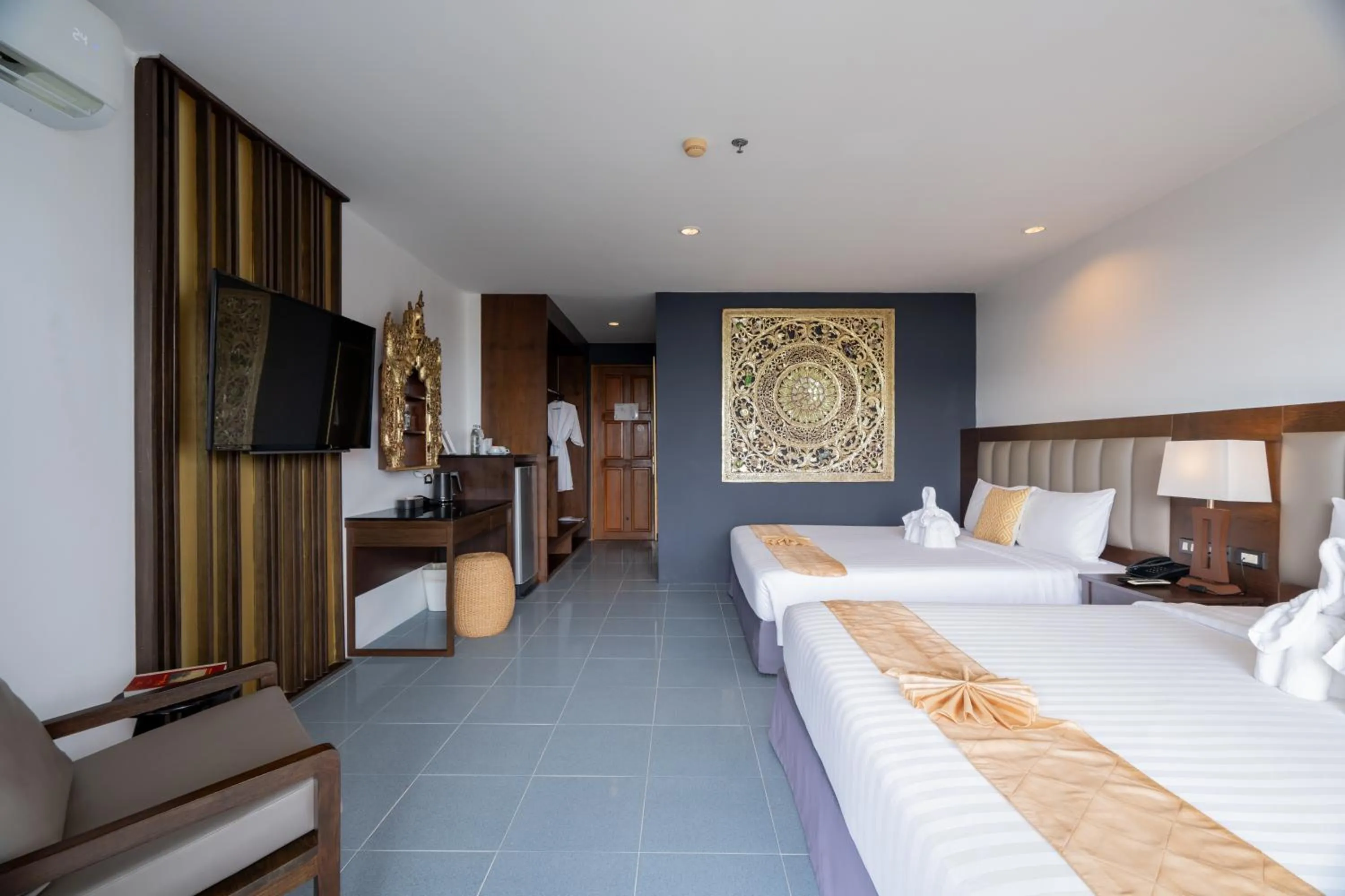 Bedroom, Bed in Blue Beach Grand Resort And Spa