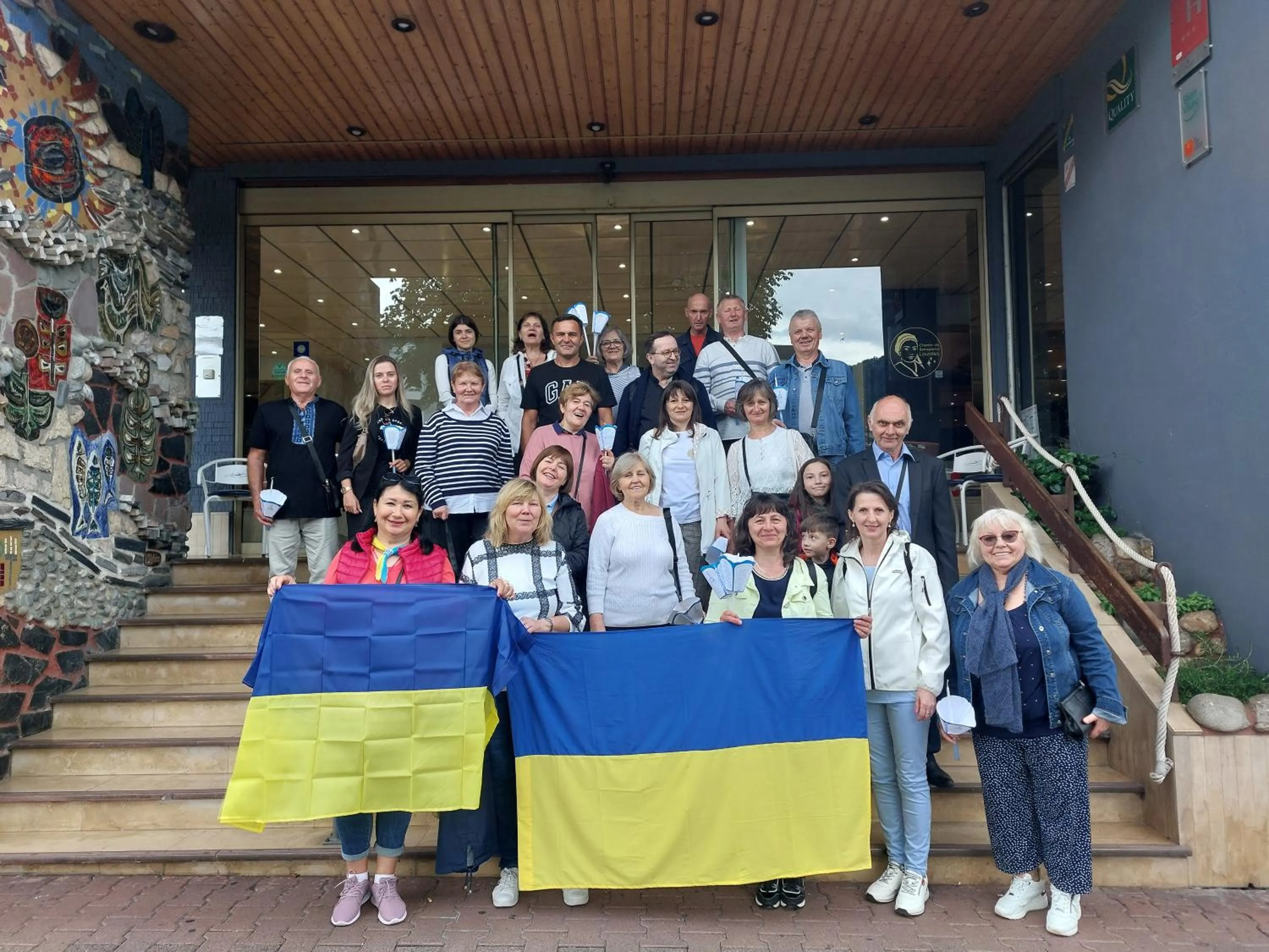 group of guests in Hôtel Christina Lourdes