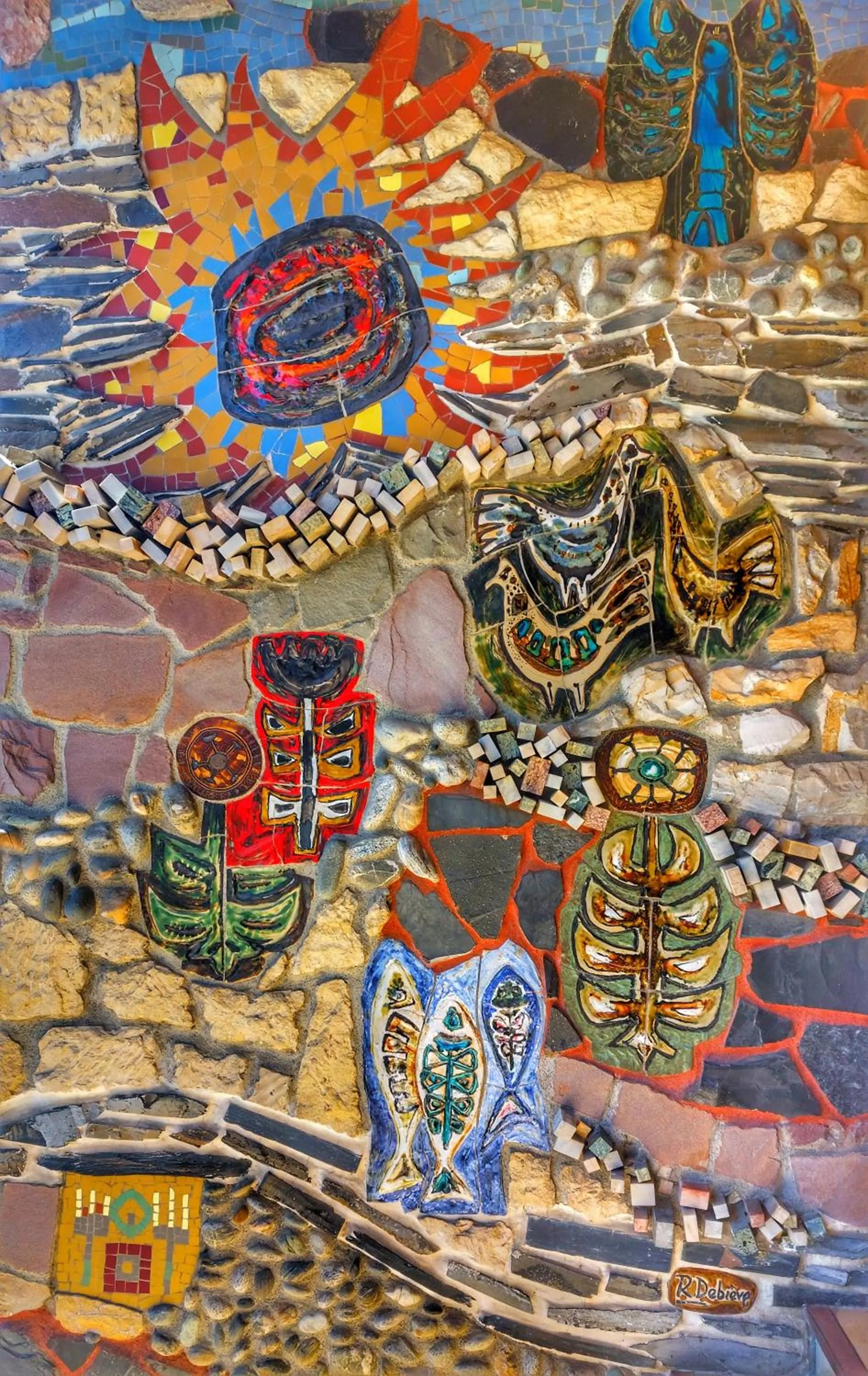 Decorative detail in Hôtel Christina Lourdes