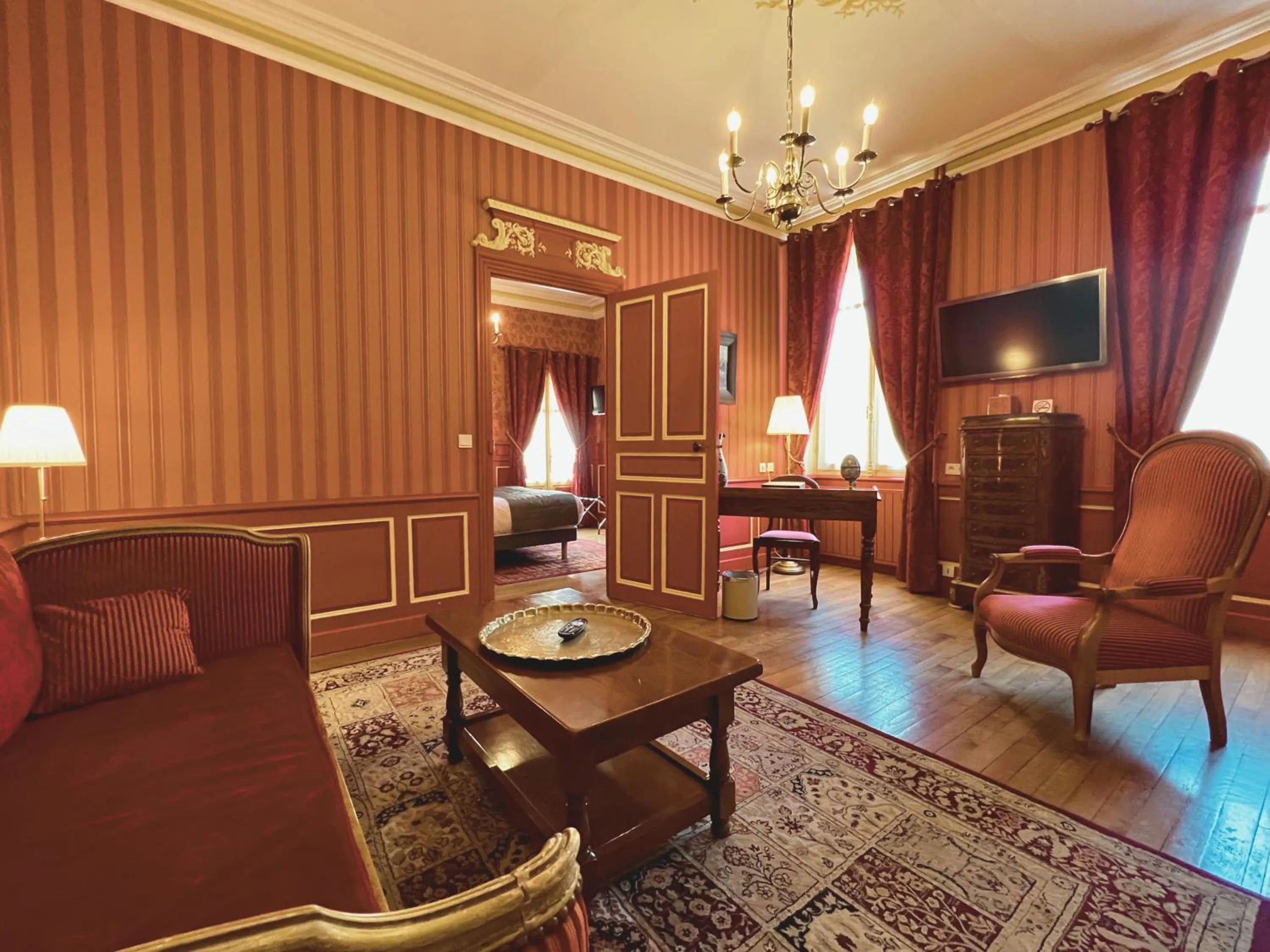 Living room in Château de Challanges