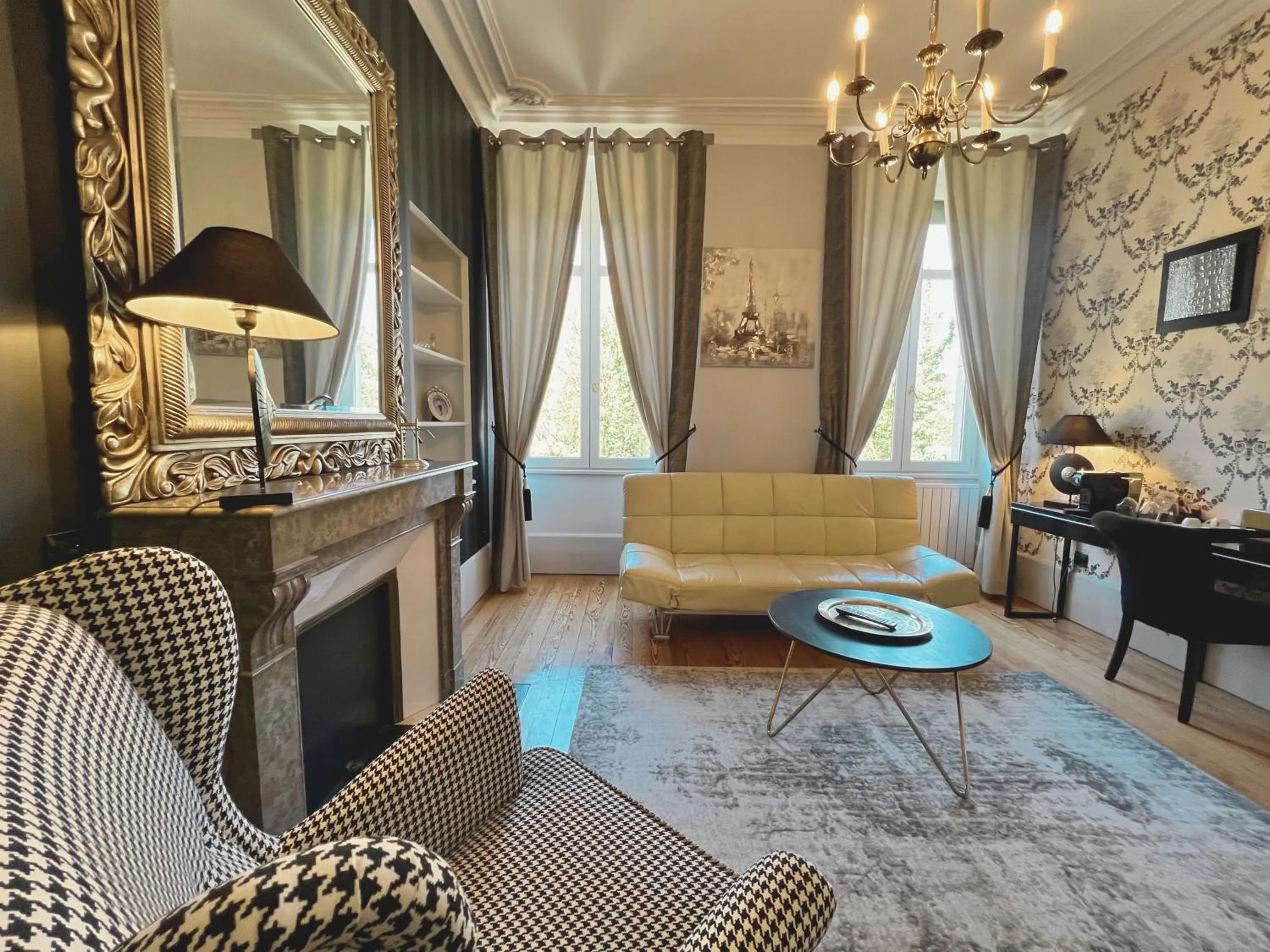 Living room in Château de Challanges
