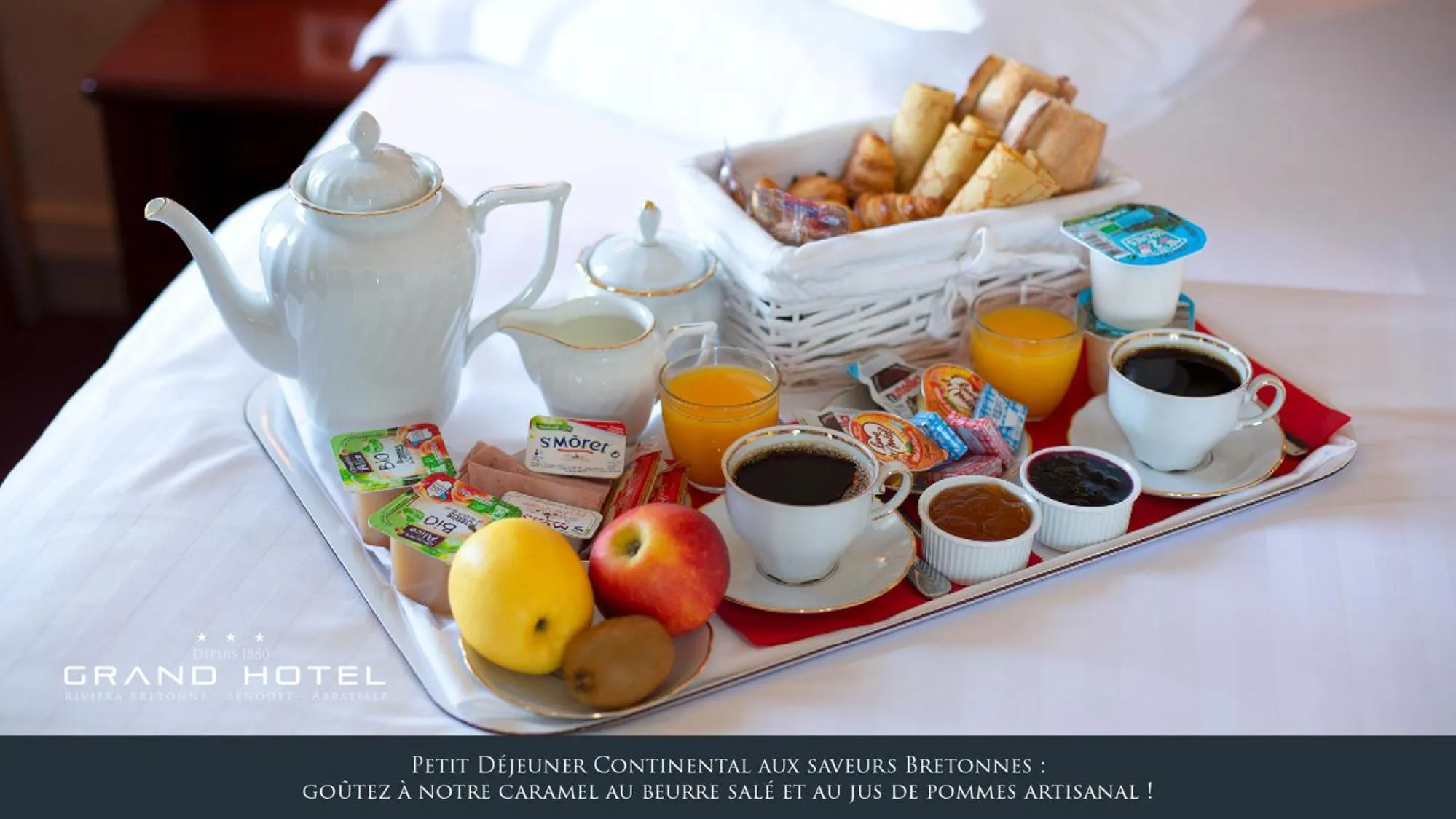 Food and drinks in Grand Hôtel Abbatiale Bénodet, Originals Relais