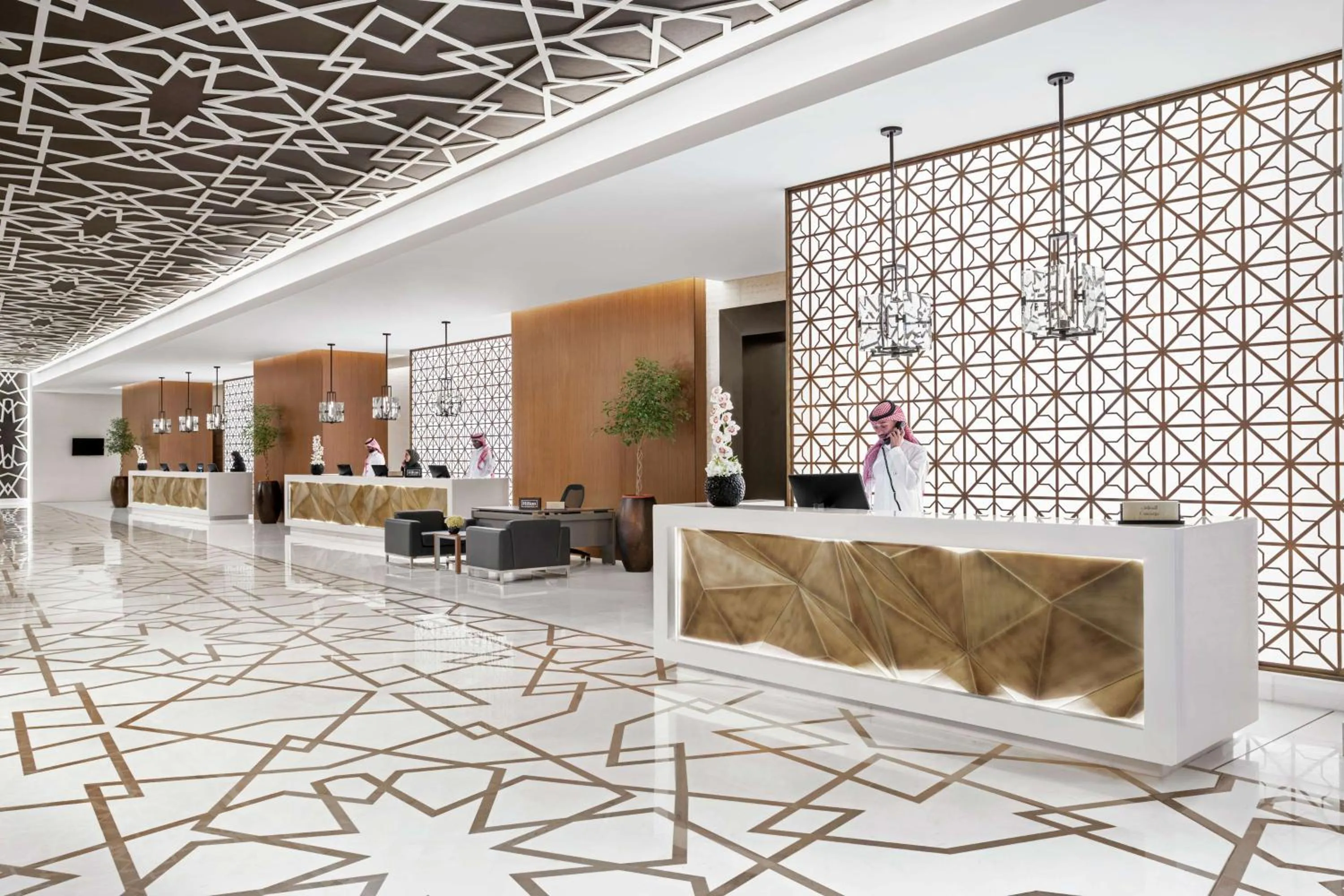 Lobby or reception in Doubletree By Hilton Jabal Omar Makkah