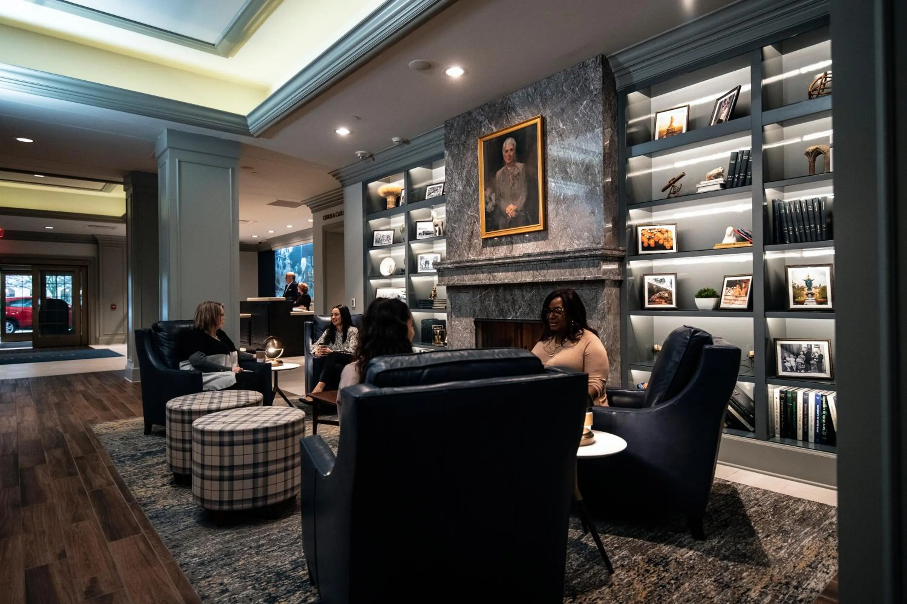 Lobby or reception in Morris Inn at Notre Dame