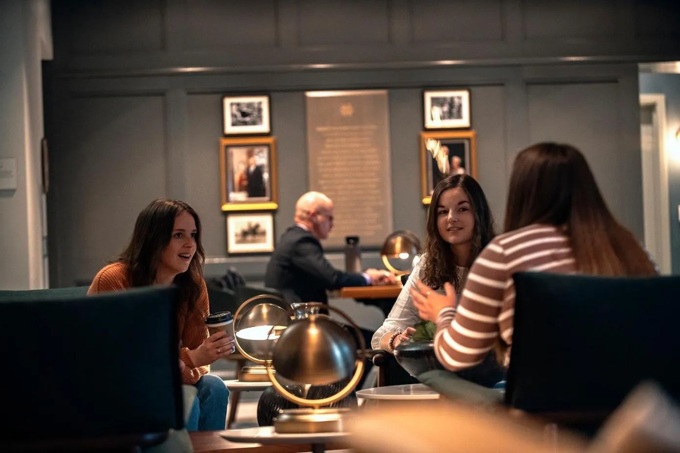 group of guests in Morris Inn at Notre Dame