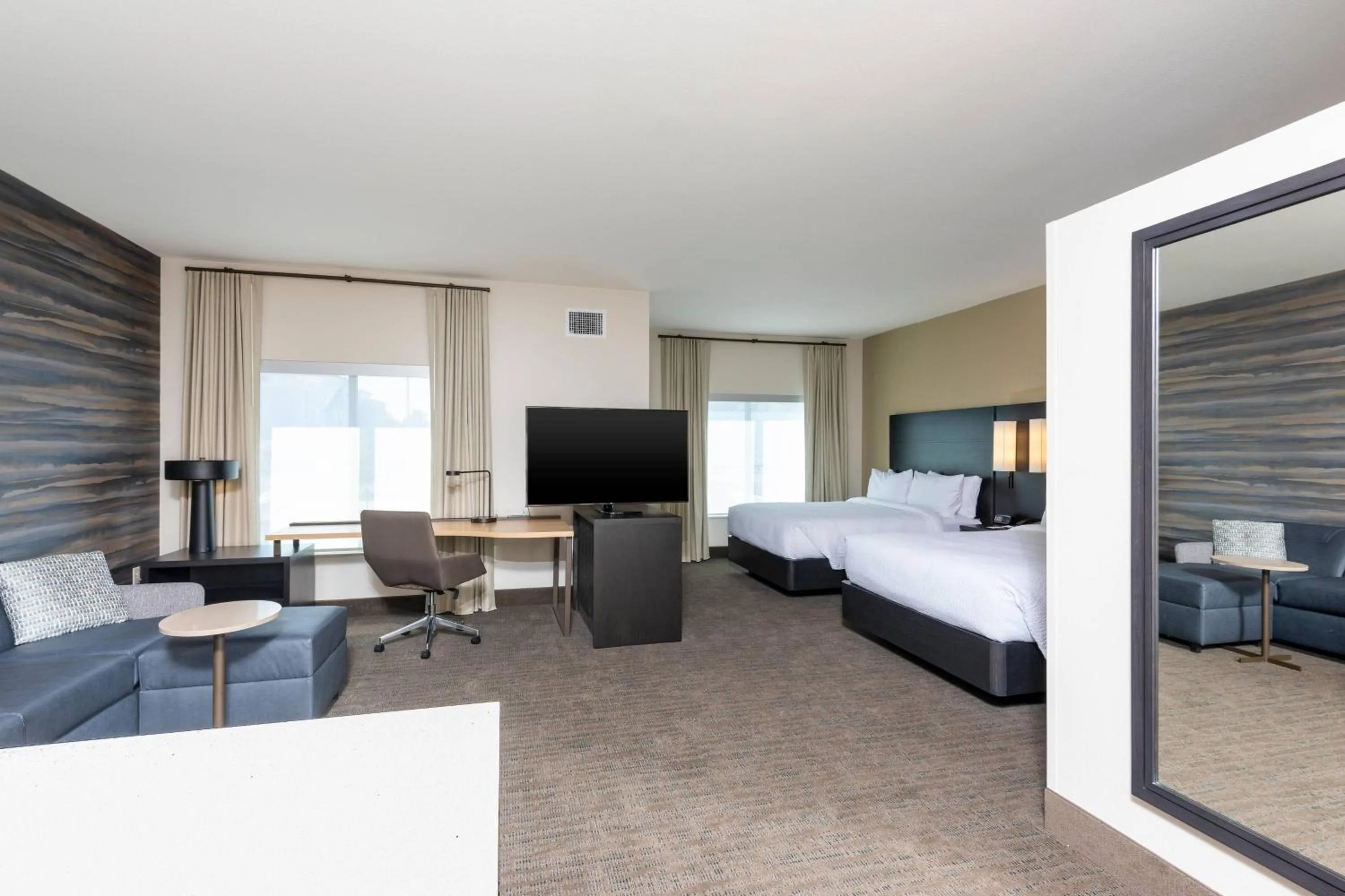 Bedroom, Bed in Residence Inn by Marriott Indianapolis South/Greenwood