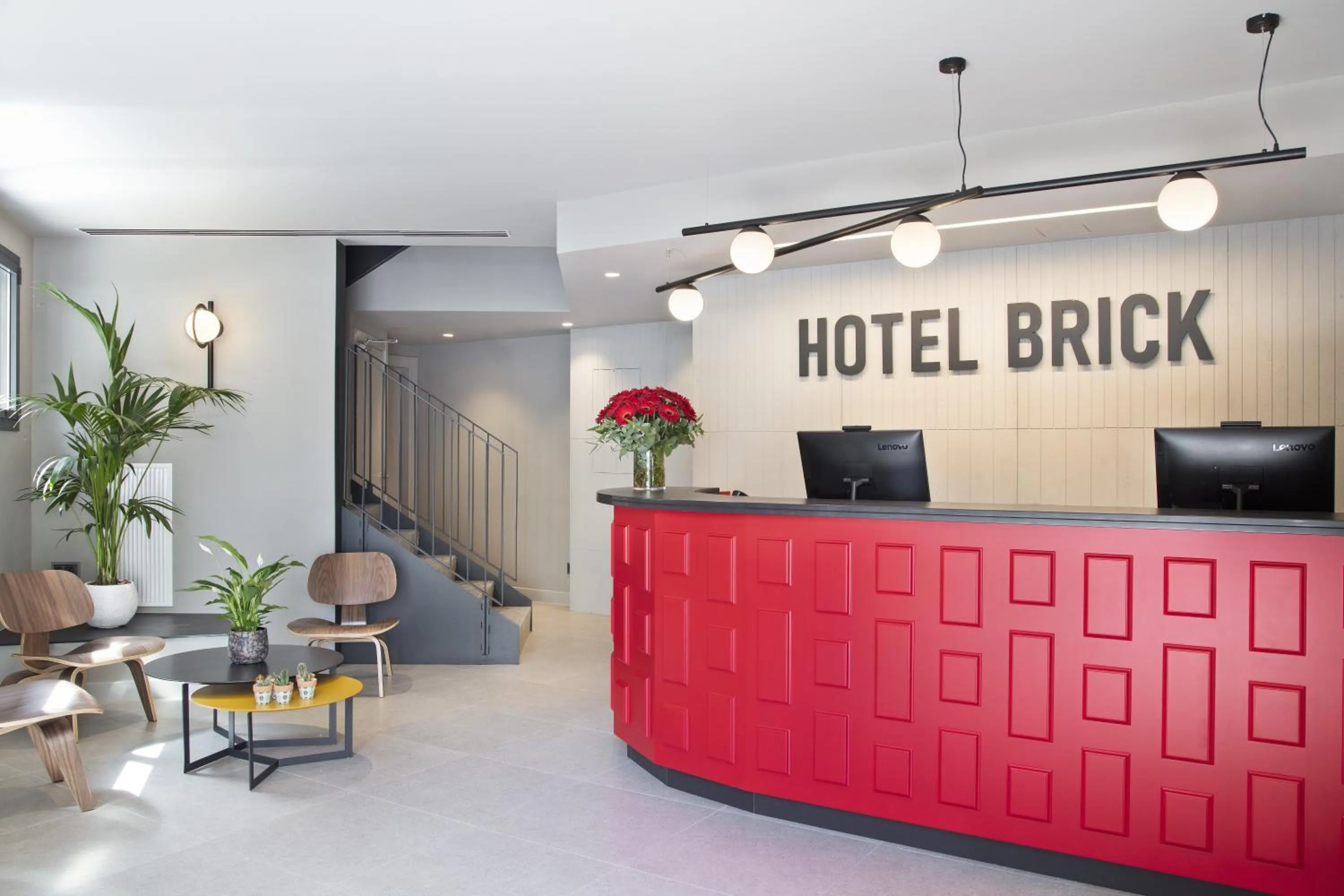 Lobby or reception in Hotel Brick Barcelona