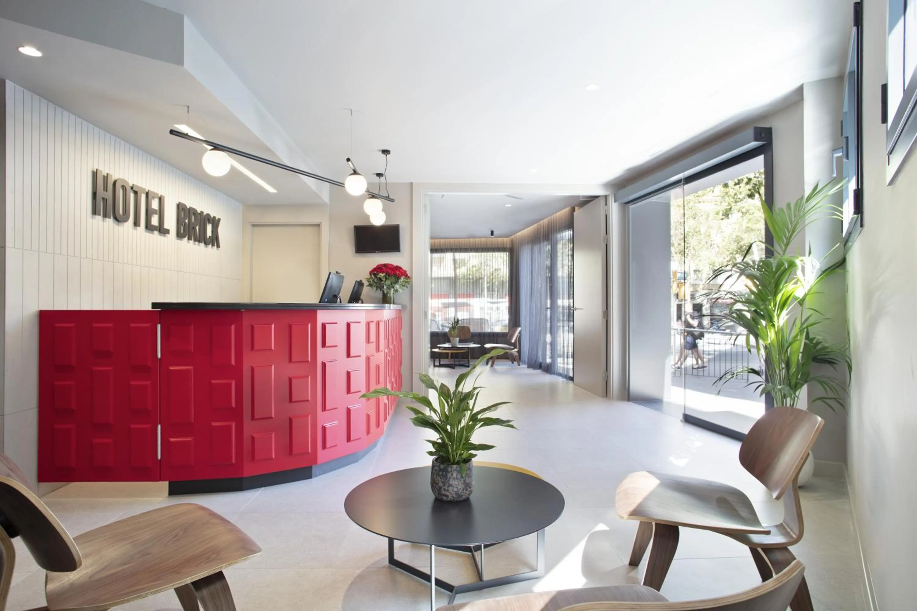 Lobby or reception in Hotel Brick Barcelona