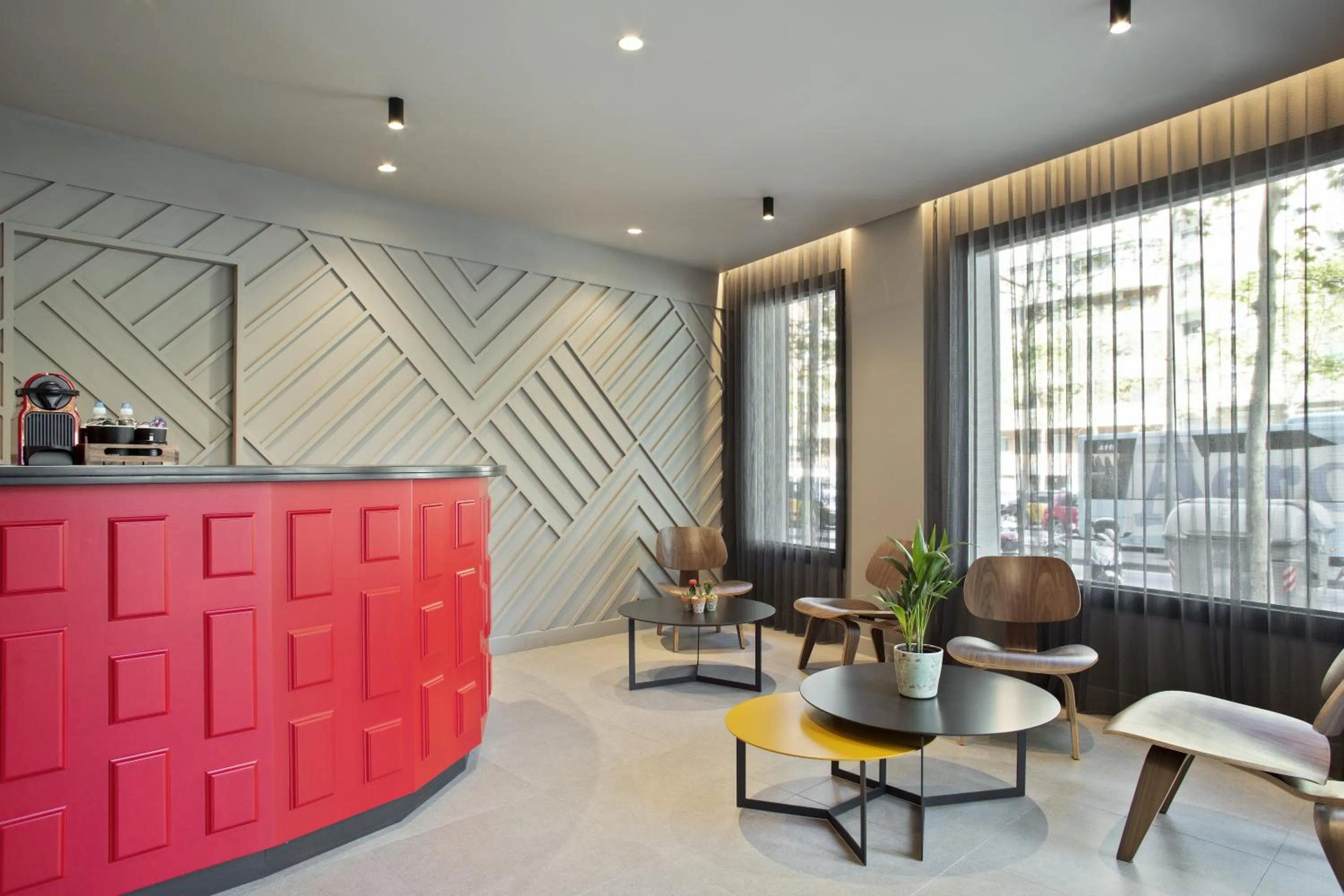 Living room in Hotel Brick Barcelona