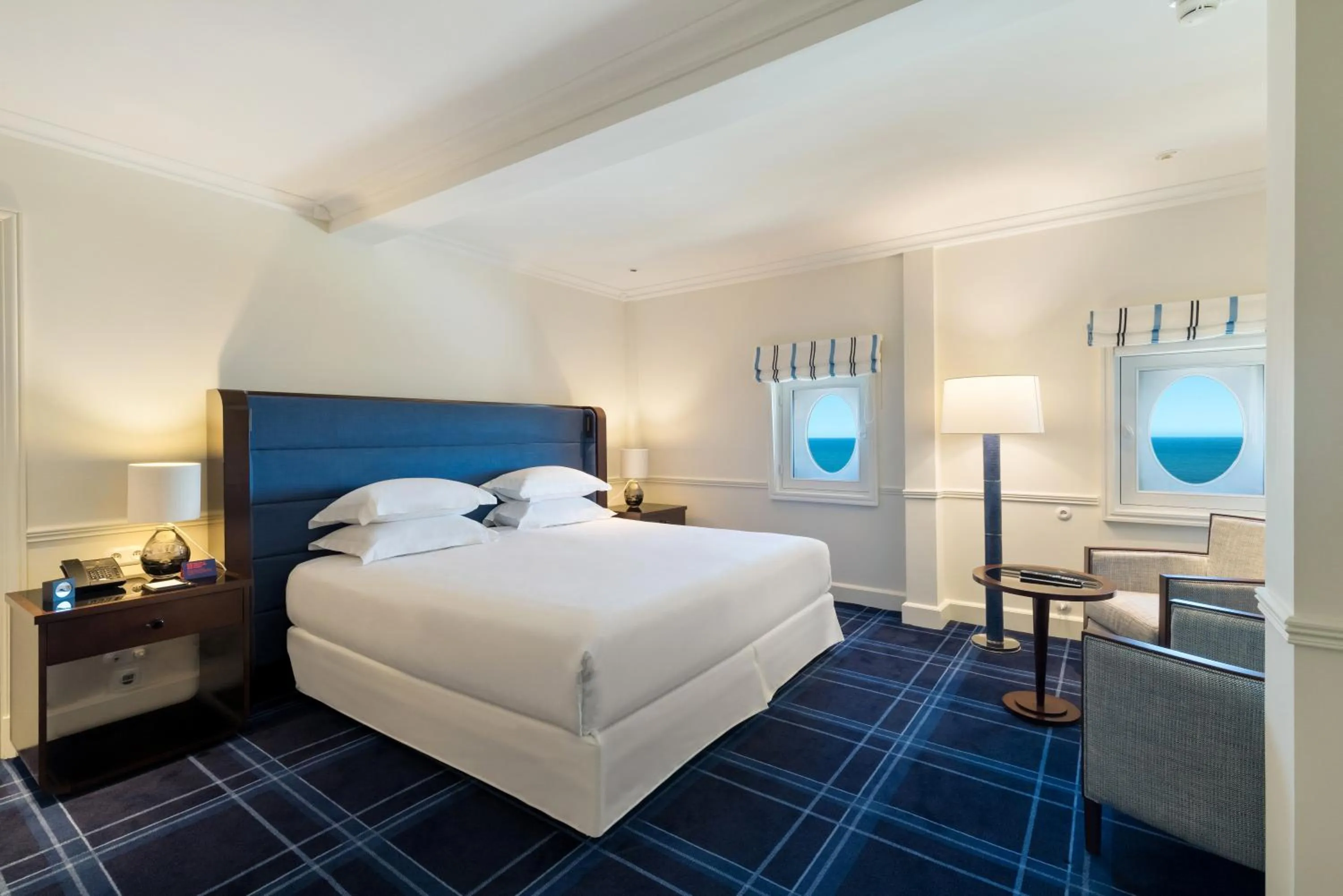 Photo of the whole room, Bed in Hôtel du Palais Biarritz, in The Unbound Collection by Hyatt