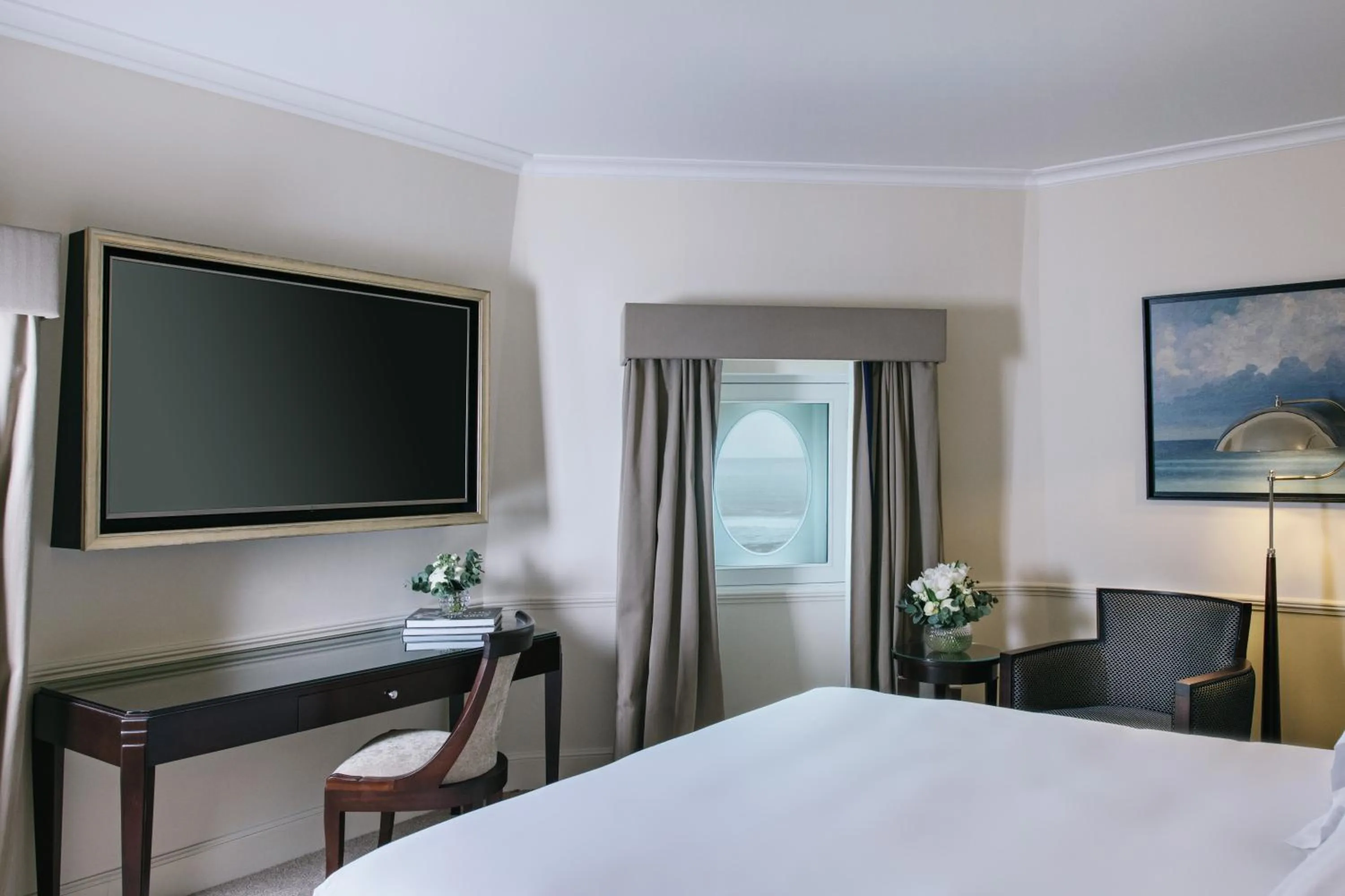 Bedroom, Bed in Hôtel du Palais Biarritz, in The Unbound Collection by Hyatt