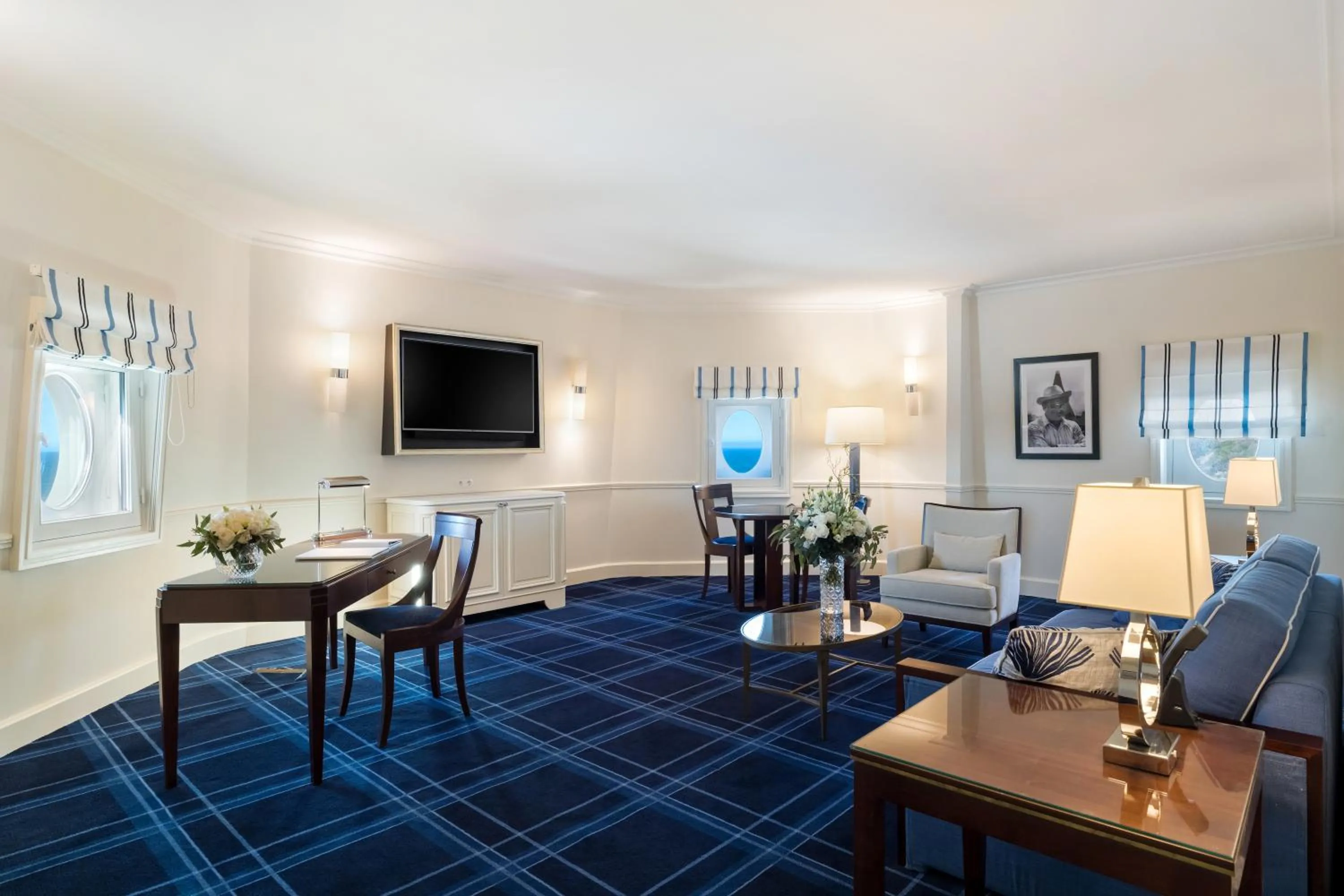 Living room in Hôtel du Palais Biarritz, in The Unbound Collection by Hyatt