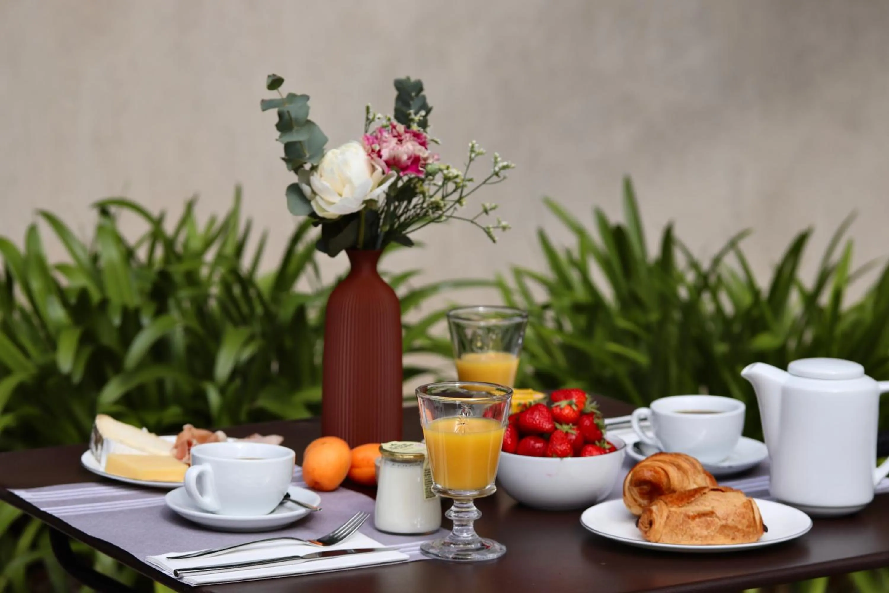 Breakfast in Hôtel Le Pré Galoffre