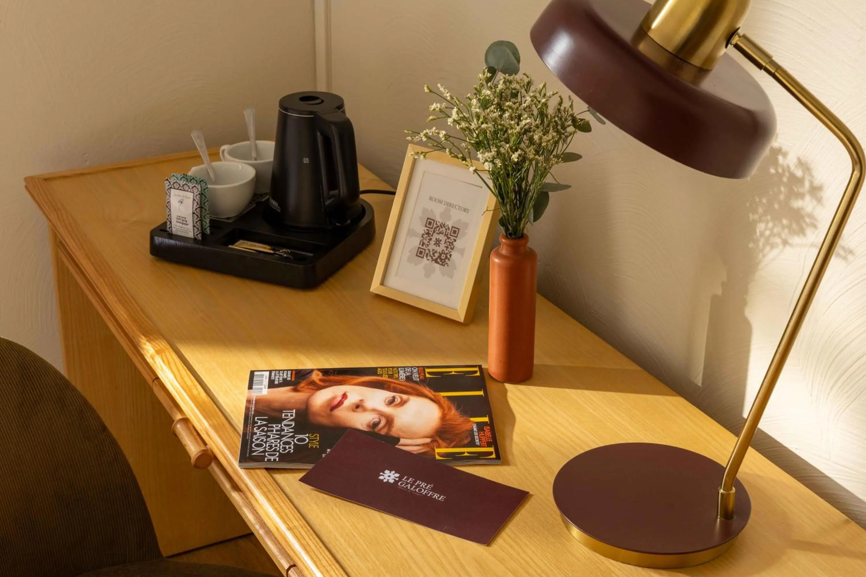 Decorative detail in Hôtel Le Pré Galoffre