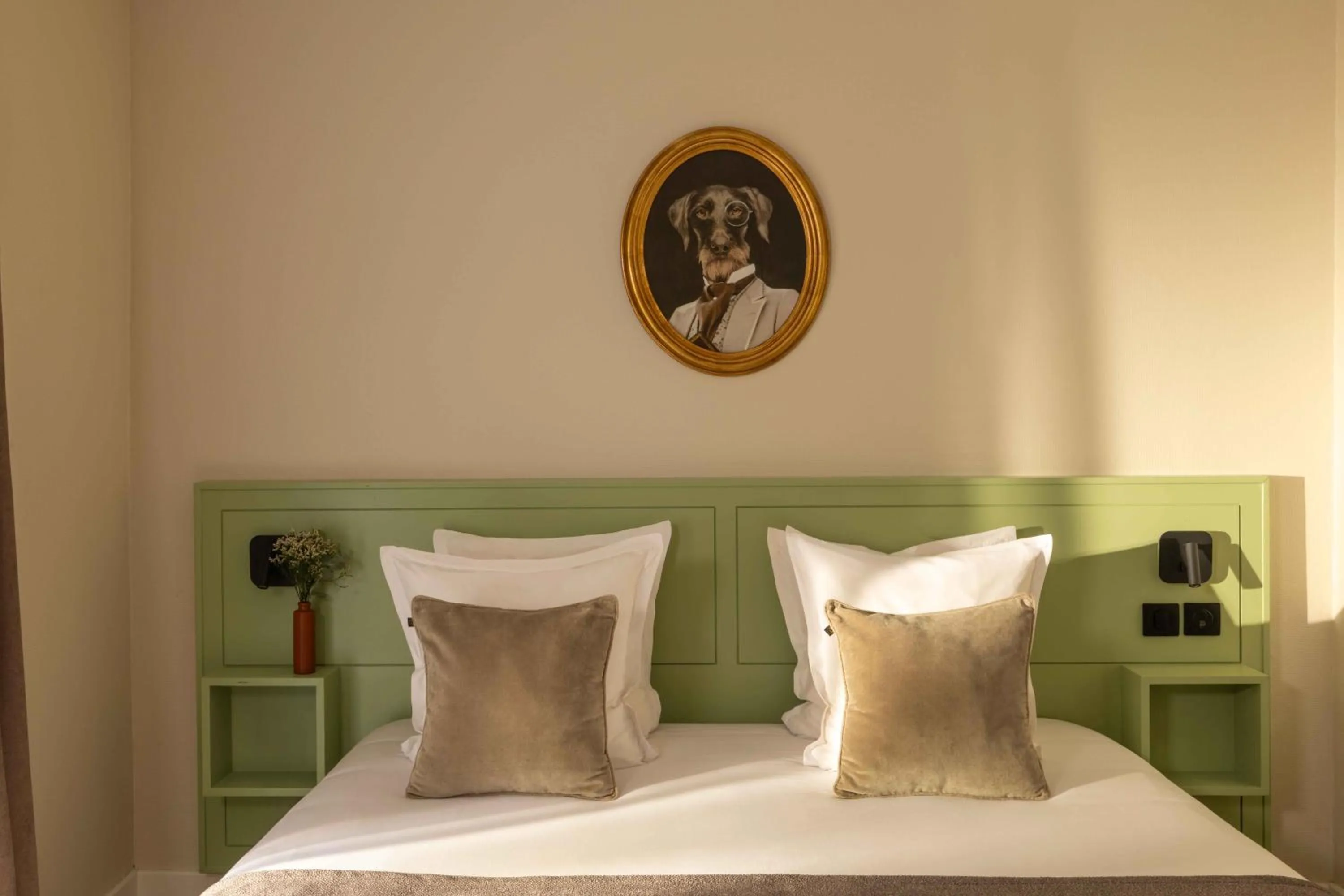 Bed in Hôtel Le Pré Galoffre