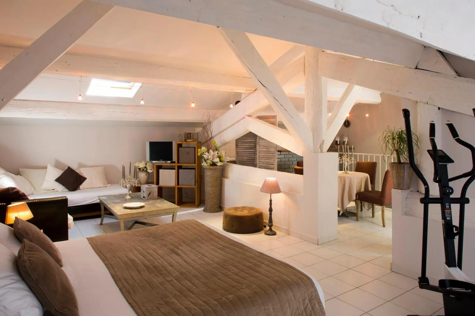 Photo of the whole room, Bed in Hôtel Le Pré Galoffre