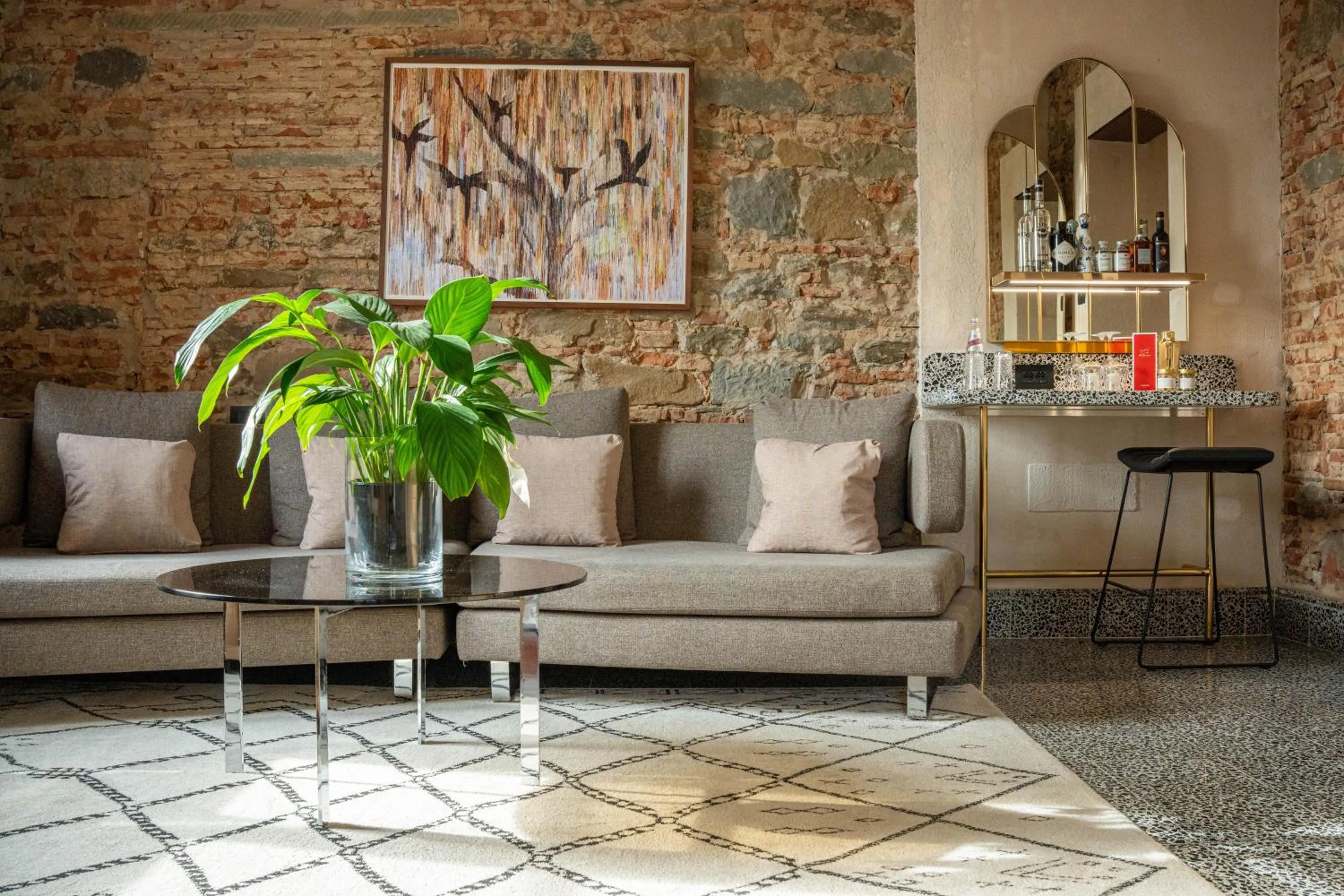 Living room in Hotel Calimala Florence