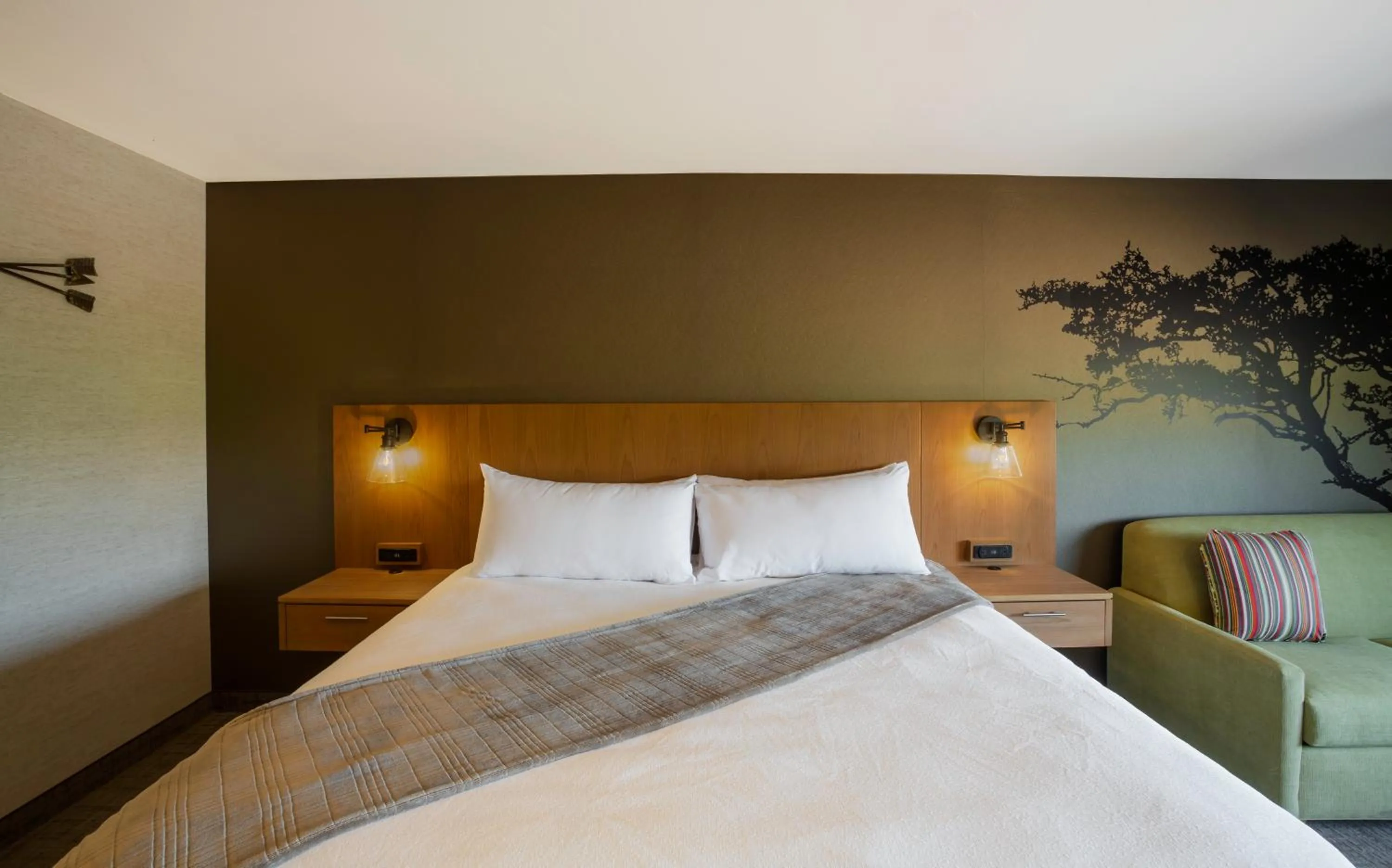 Bed in Red Sands Hotel