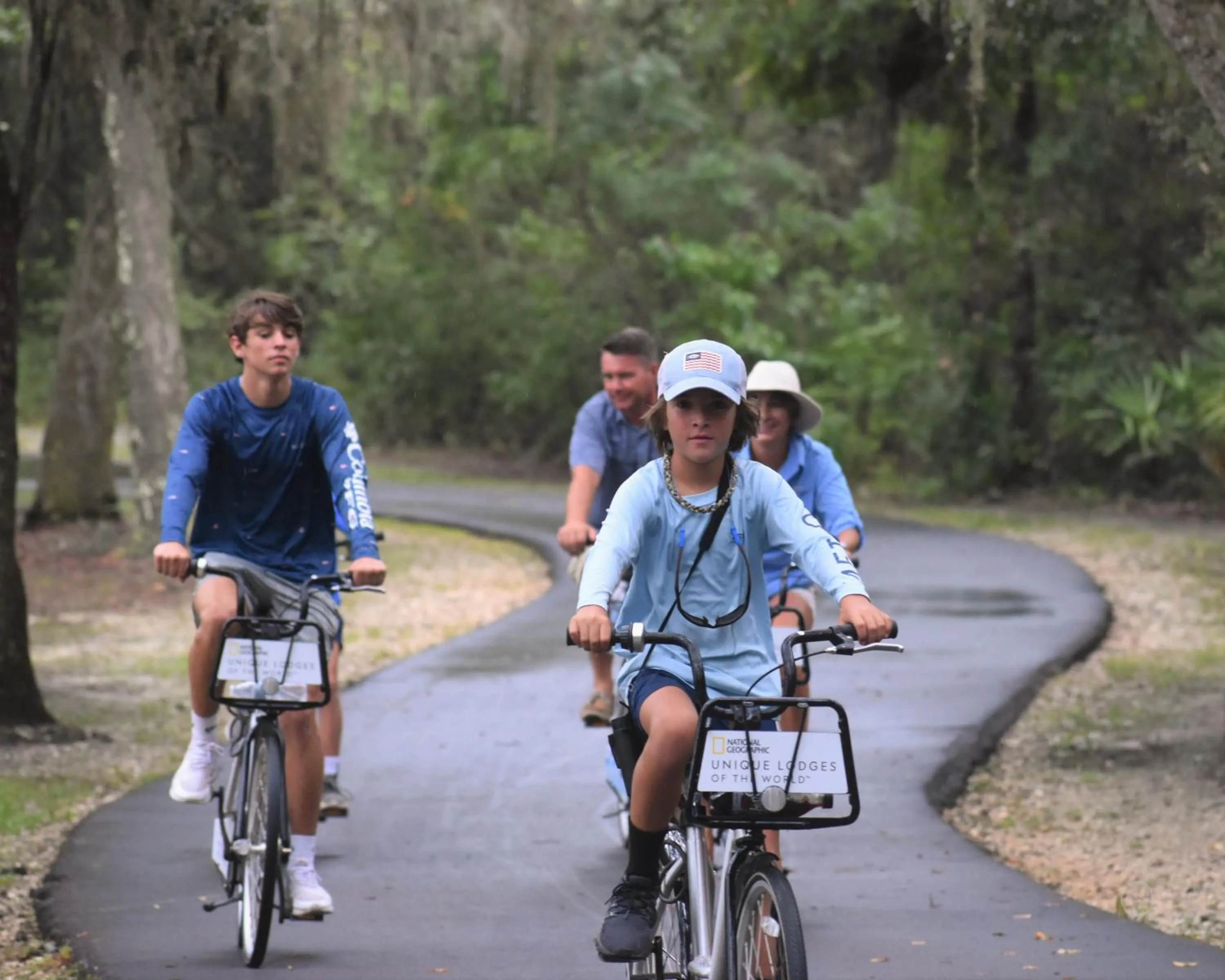 Cycling in Eagle Cottages at Gulf State Park