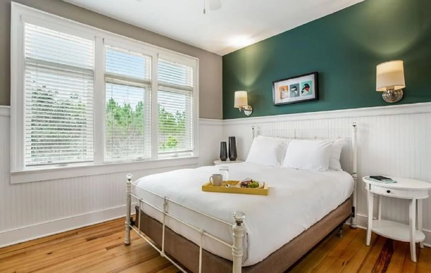 Bedroom, Bed in Eagle Cottages at Gulf State Park