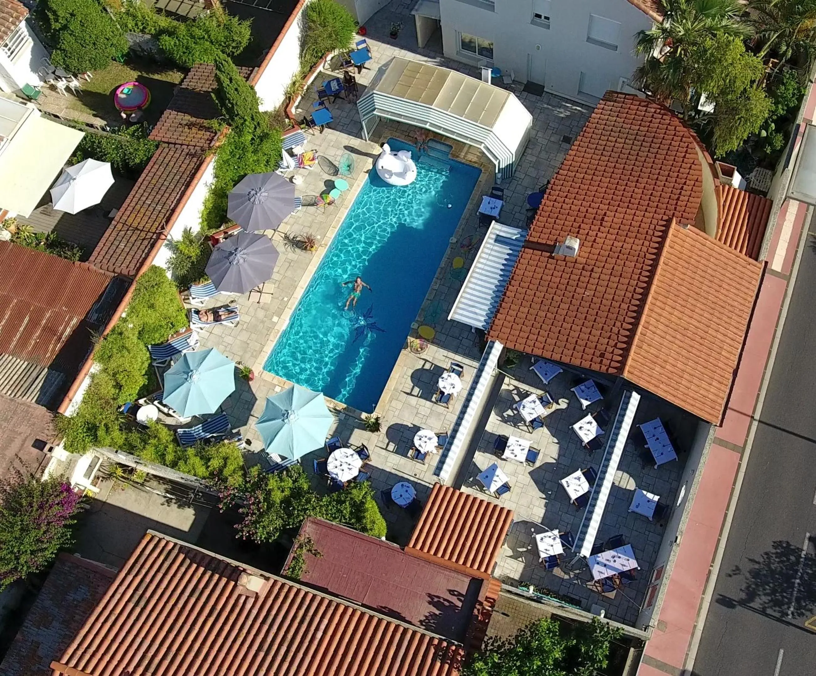 Bird's eye view in Le Galion Hotel et Restaurant Canet Plage - Logis
