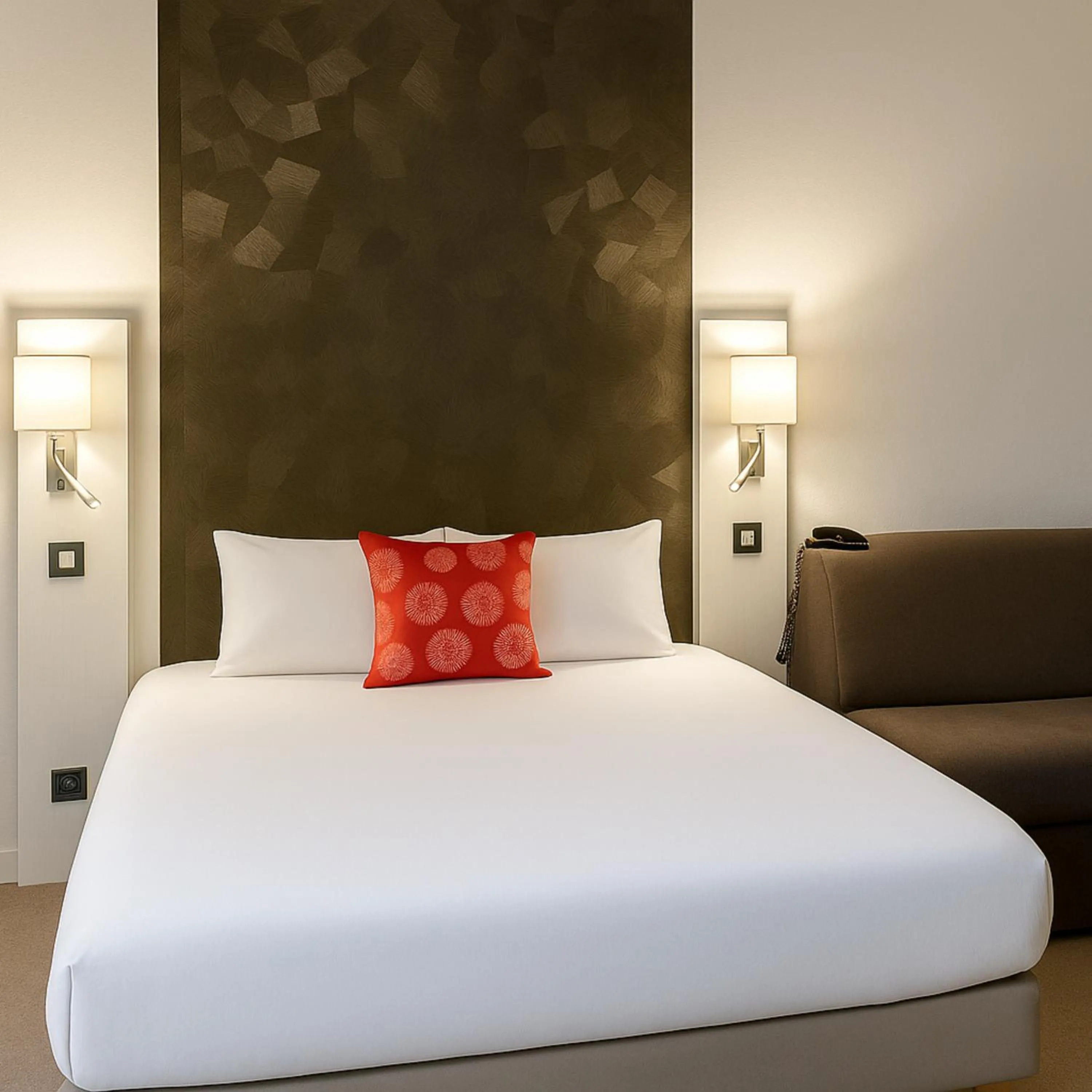 Bedroom, Bed in Hôtel Albert Elisabeth Gare SNCF