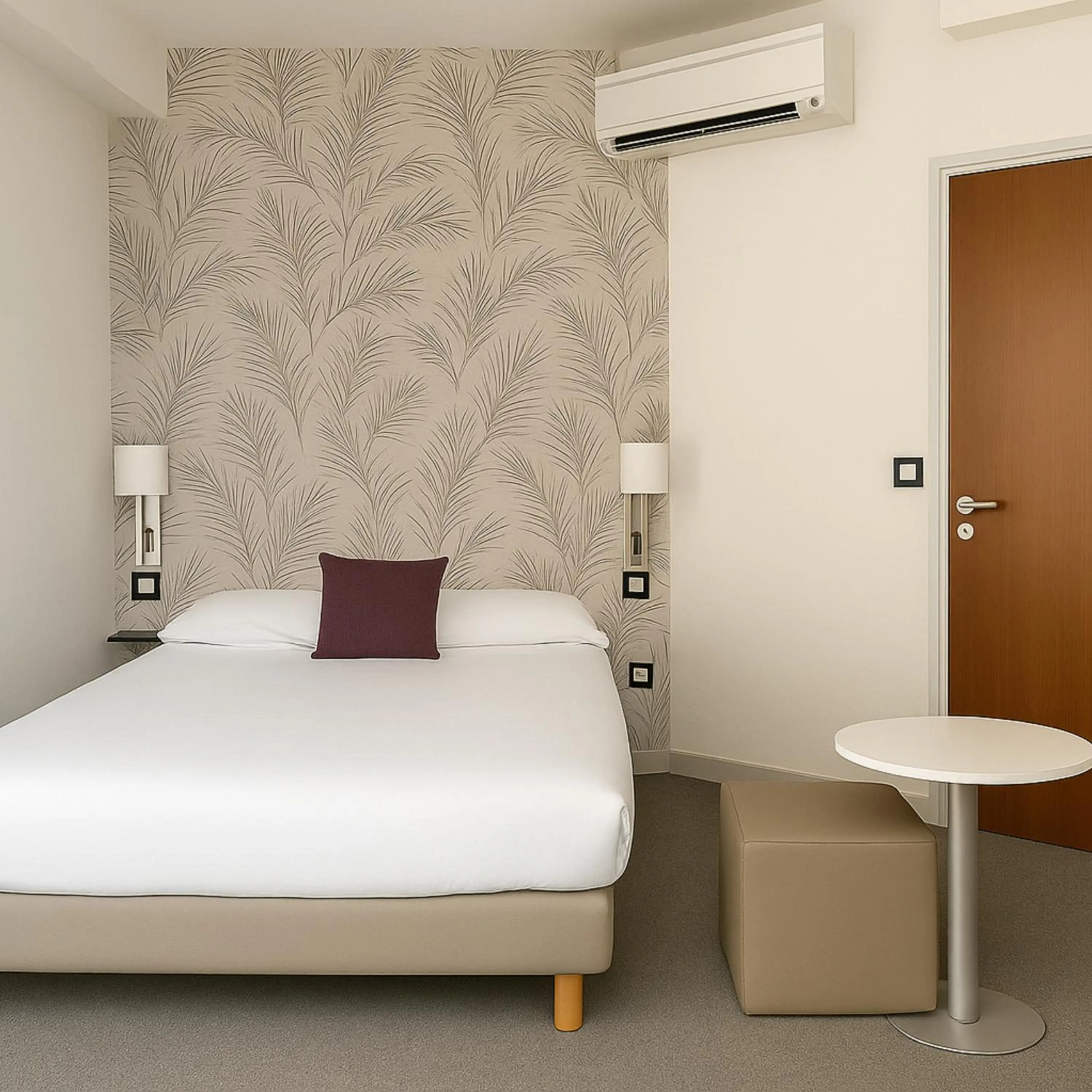 Bedroom, Bed in Hôtel Albert Elisabeth Gare SNCF