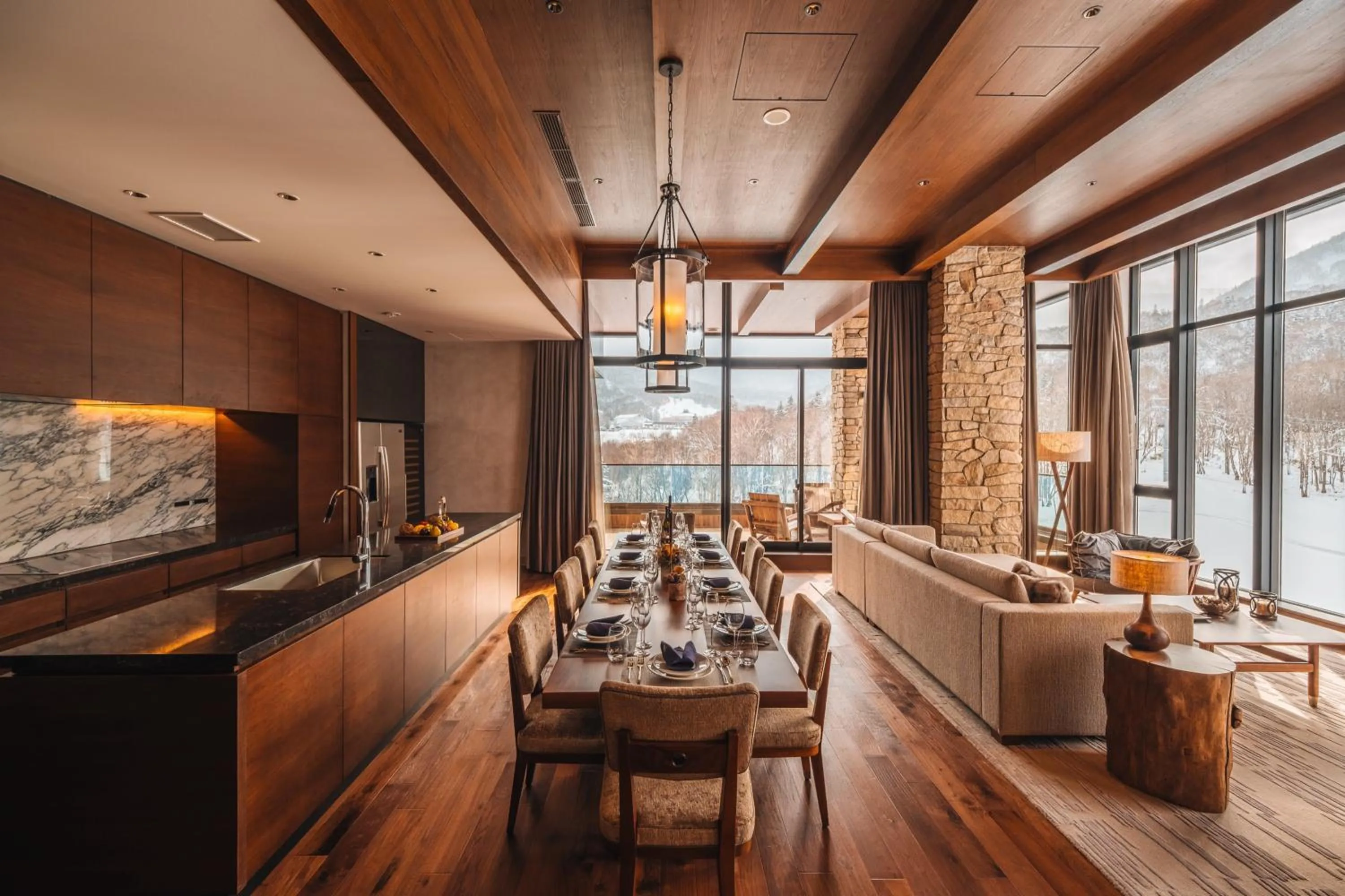 Living room in Yu Kiroro, Ski-in Ski-out Luxury Residences