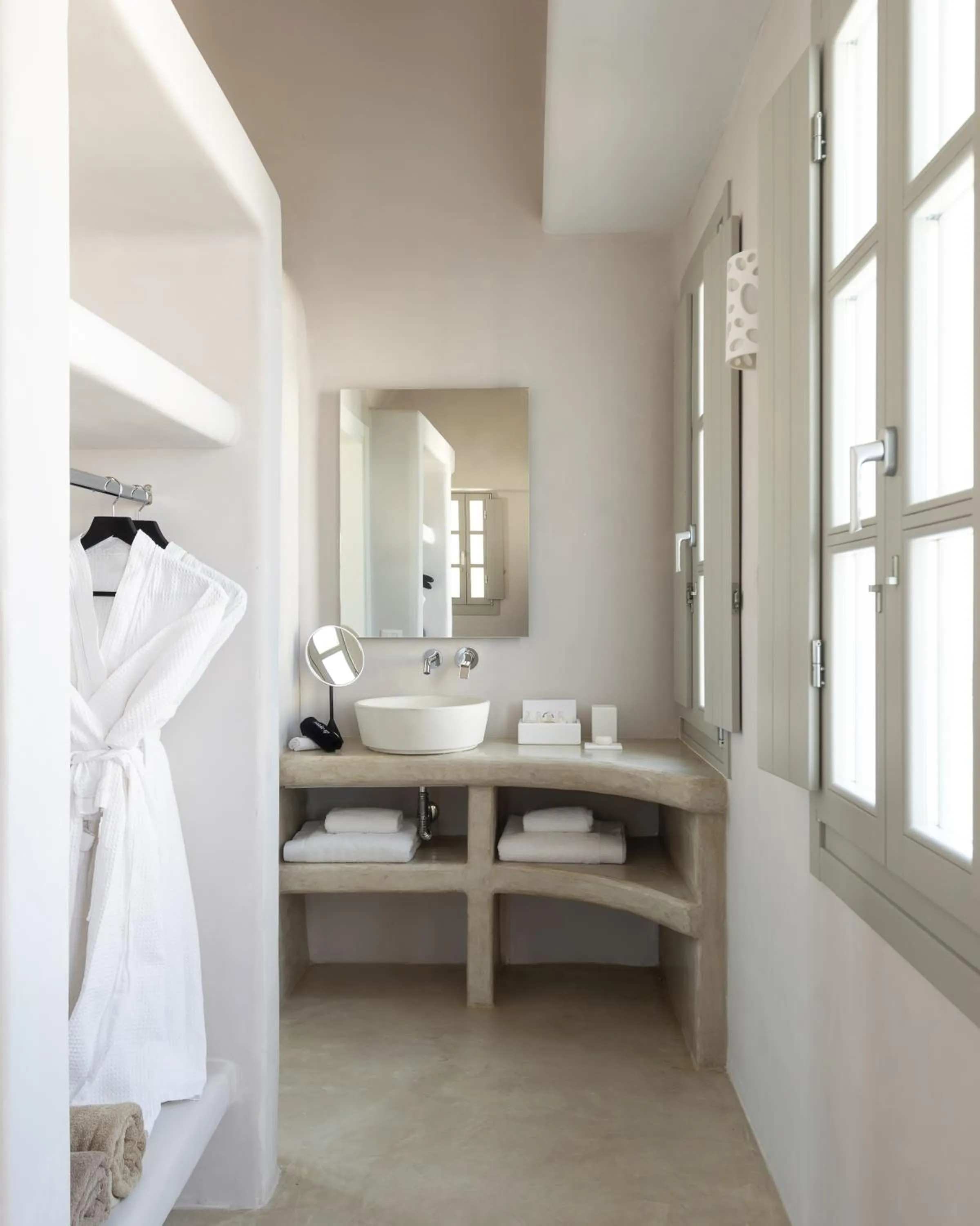 Bathroom in Danae Suites Santorini