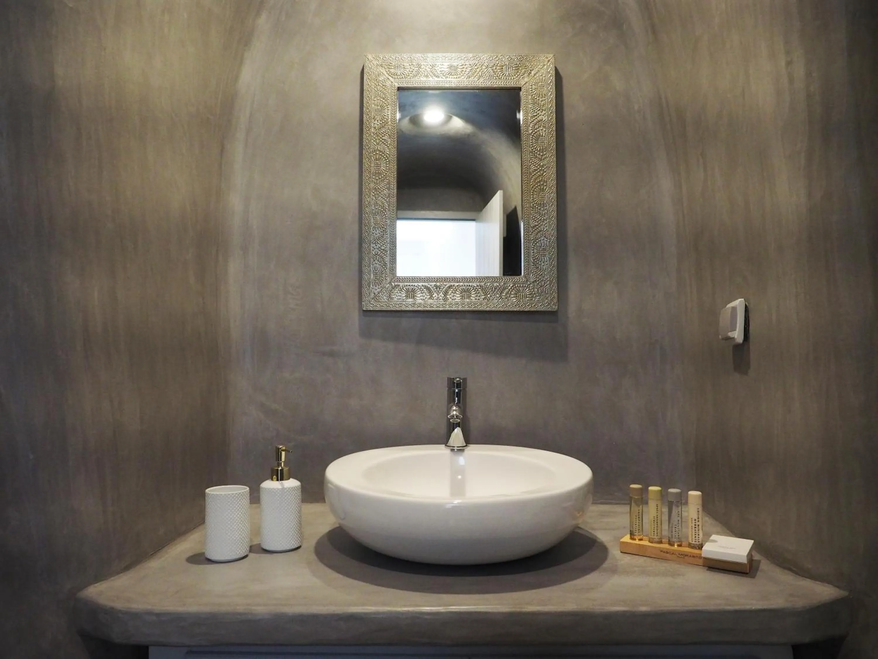 Bathroom in Danae Suites Santorini