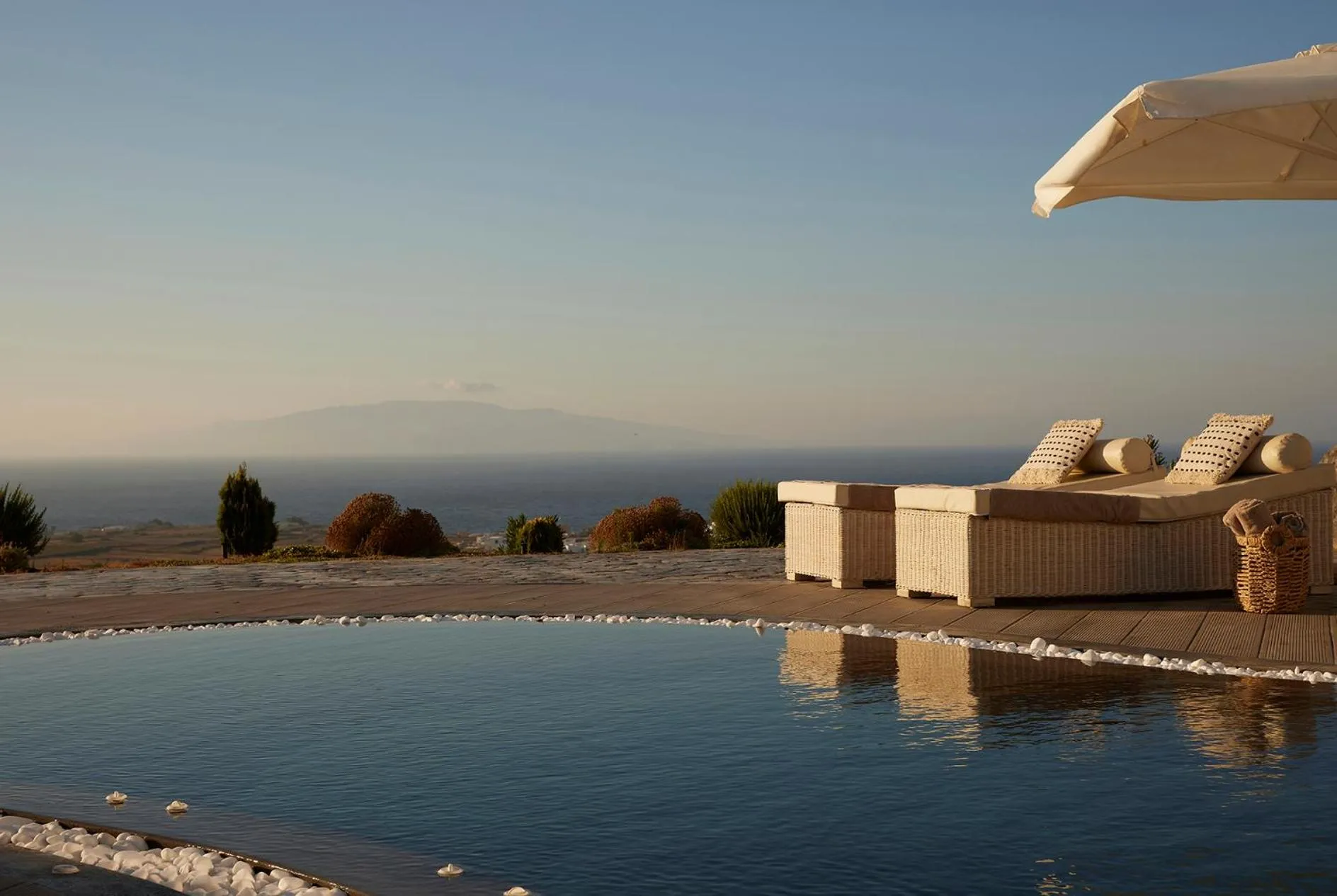 Natural landscape in Danae Suites Santorini
