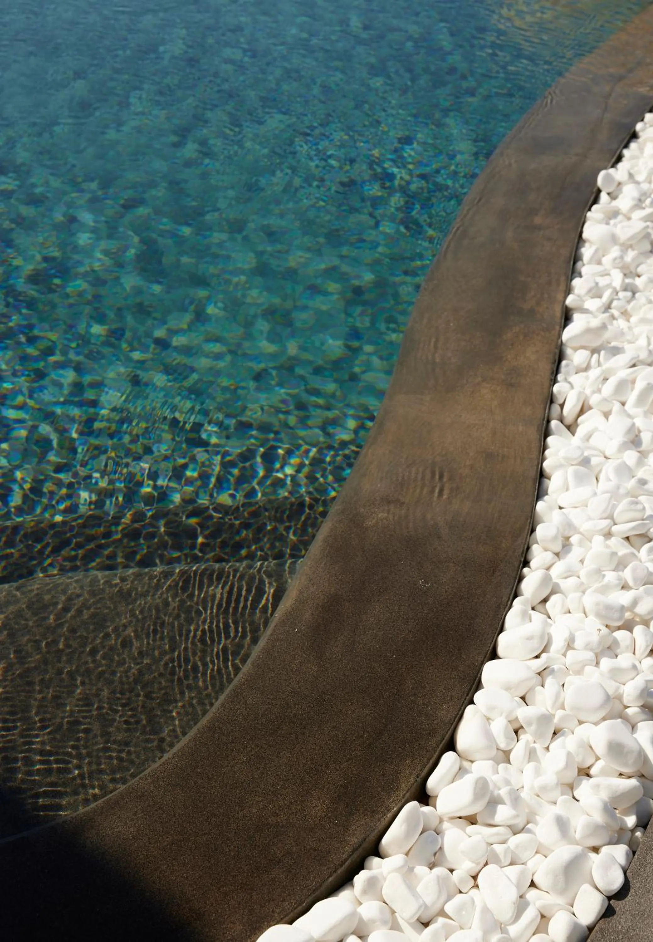 Pool view in Danae Suites Santorini