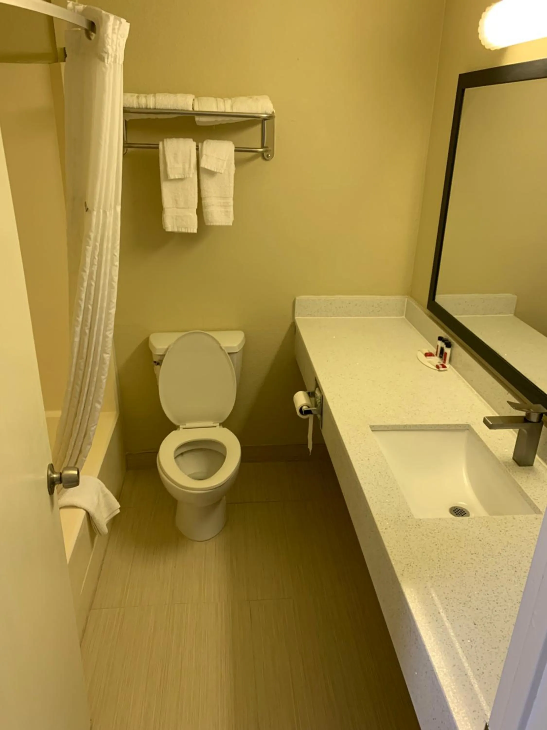 Toilet in Travelodge by Wyndham Odessa