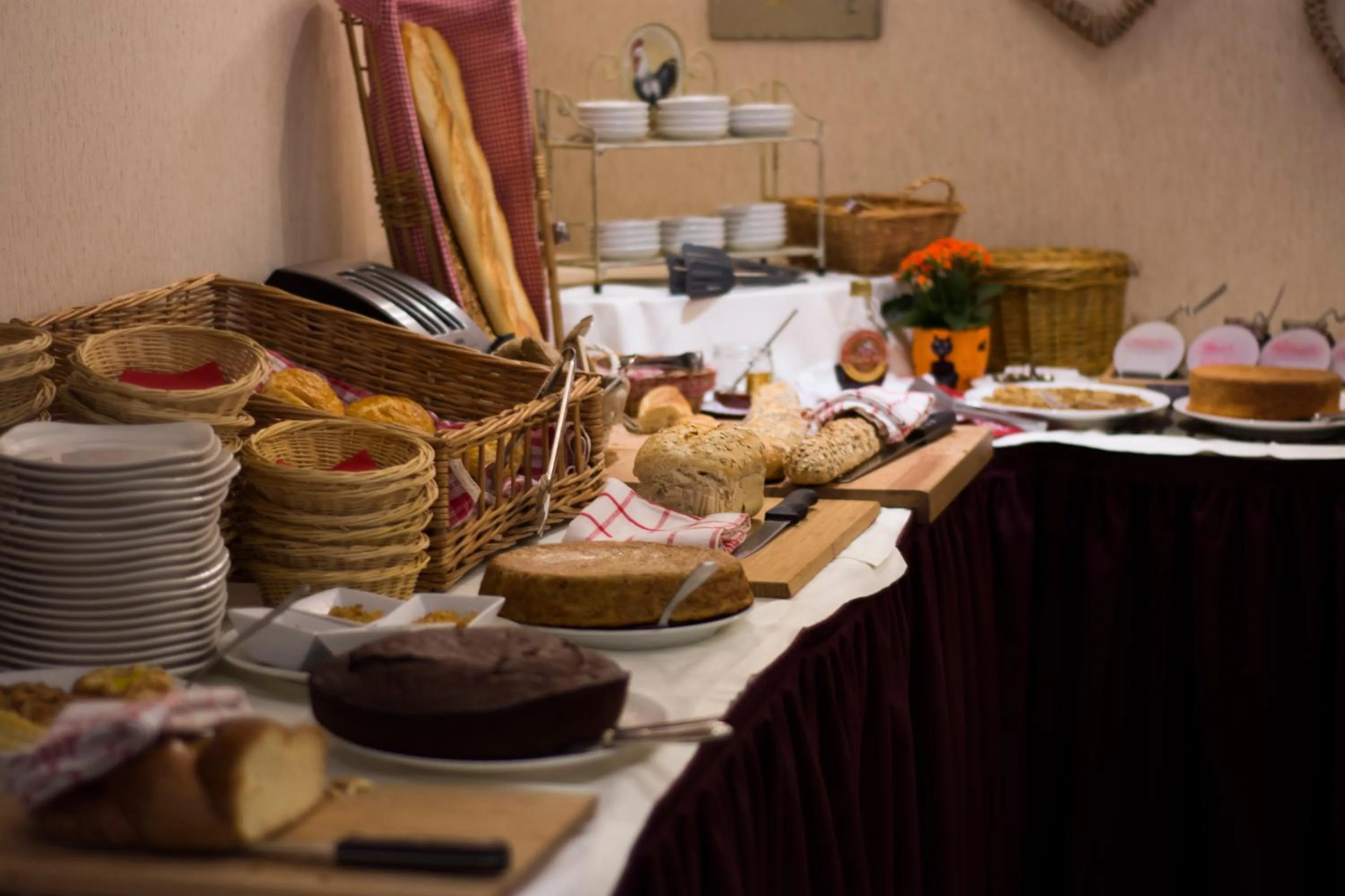 Buffet breakfast in Hostellerie Saint Florent