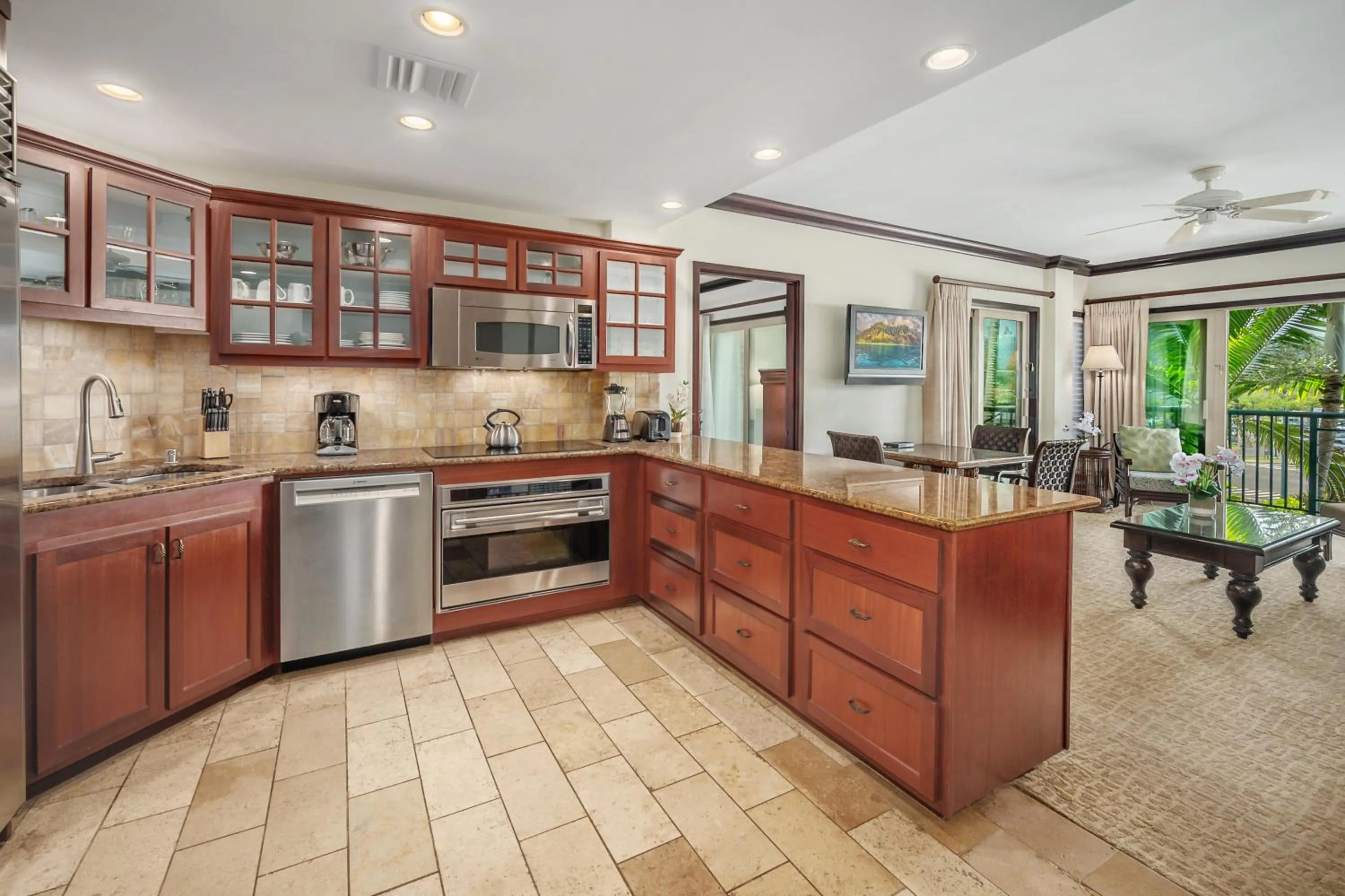 Kitchen or kitchenette in Waipouli Beach Resort and Spa Kauai by OUTRIGGER