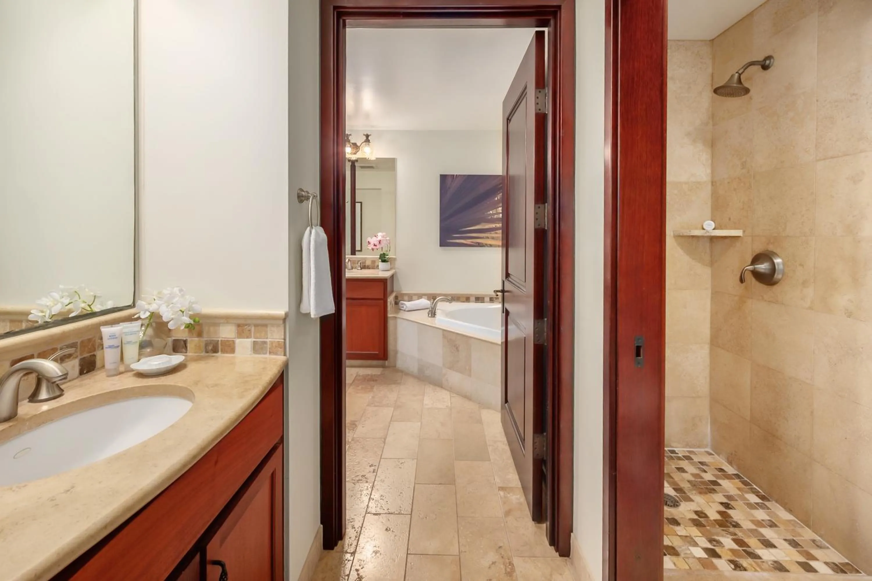 Bathroom in Waipouli Beach Resort and Spa Kauai by OUTRIGGER