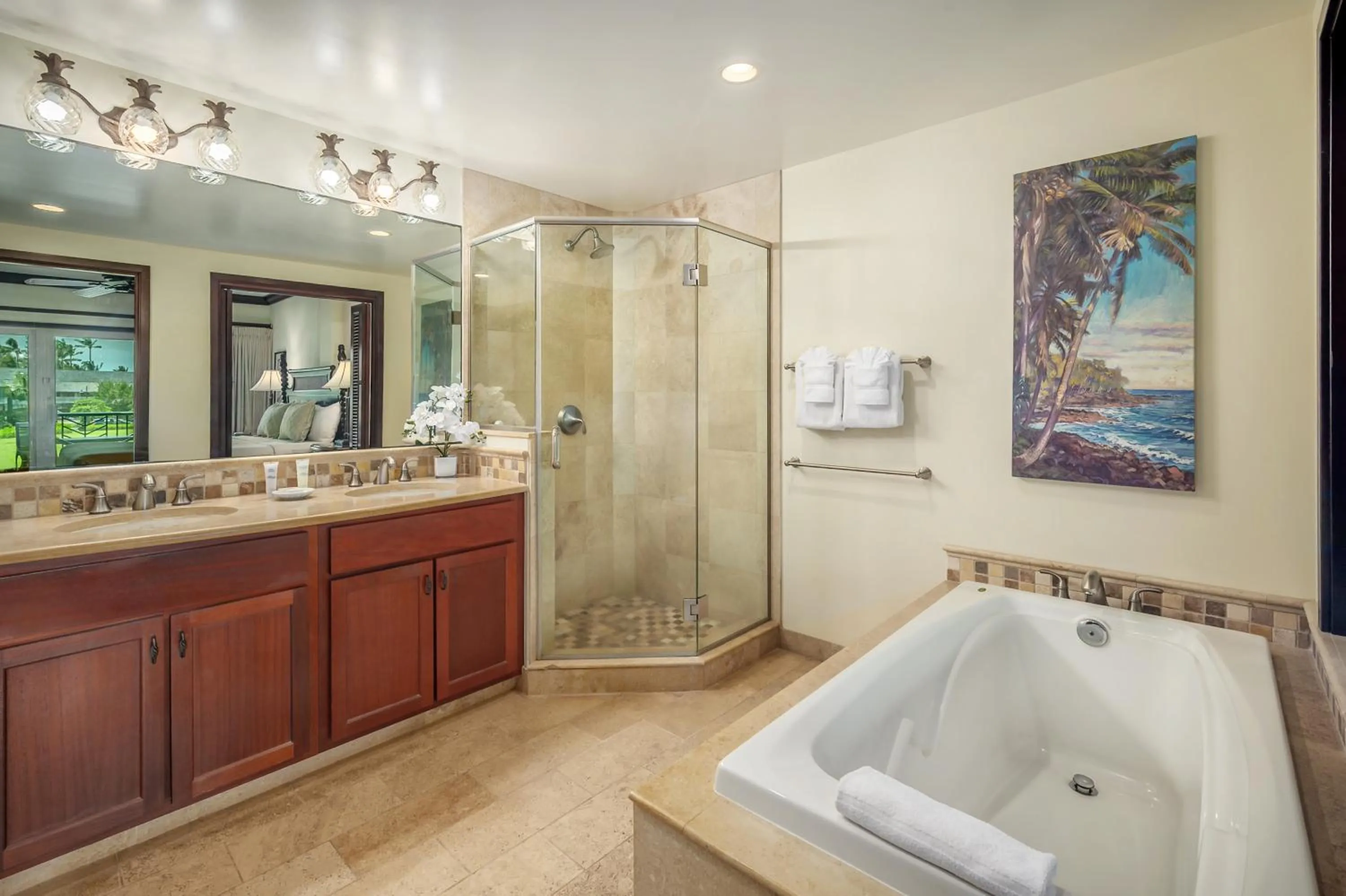 Bathroom in Waipouli Beach Resort and Spa Kauai by OUTRIGGER