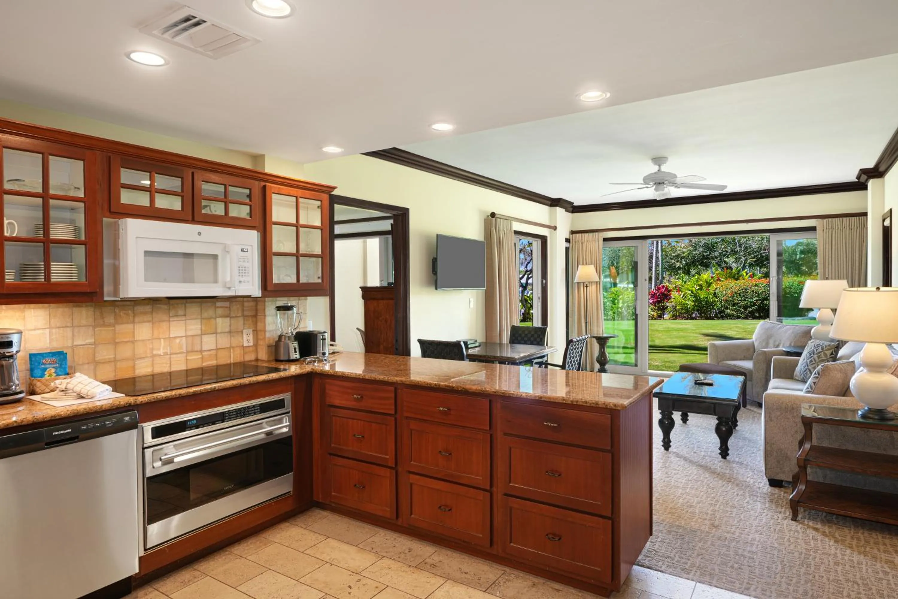 Kitchen or kitchenette in Waipouli Beach Resort and Spa Kauai by OUTRIGGER