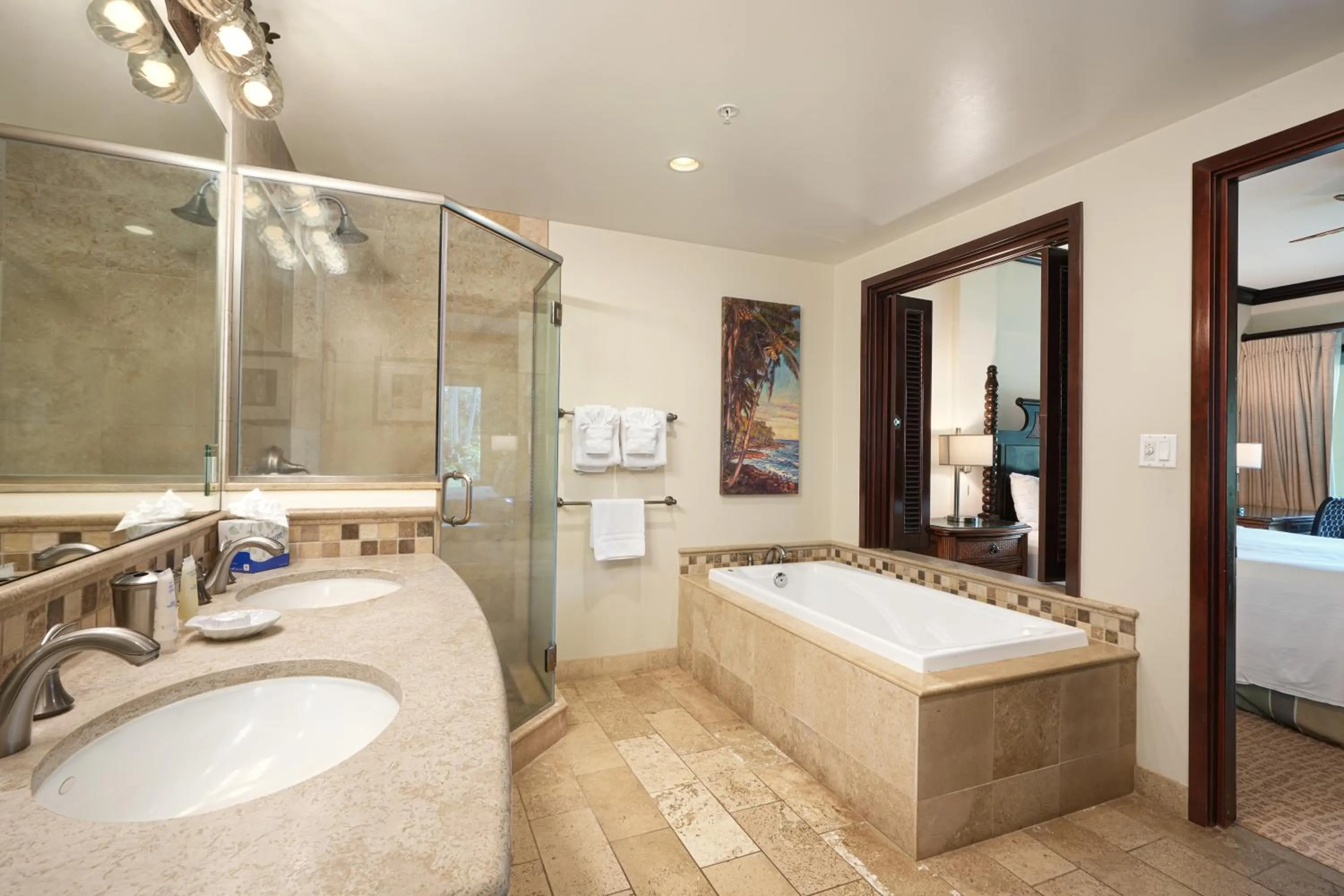 Bathroom in Waipouli Beach Resort and Spa Kauai by OUTRIGGER
