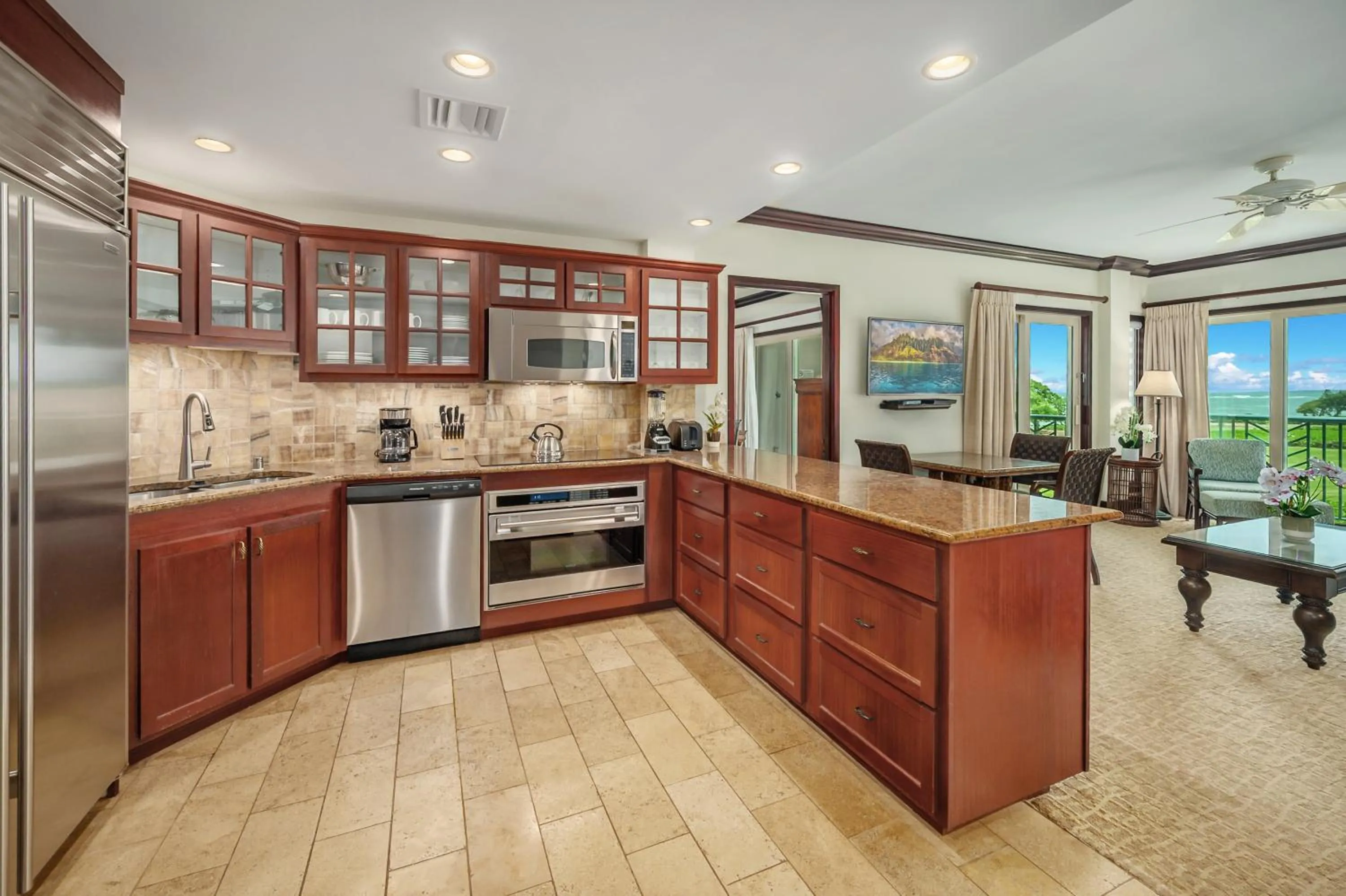 Kitchen or kitchenette in Waipouli Beach Resort and Spa Kauai by OUTRIGGER